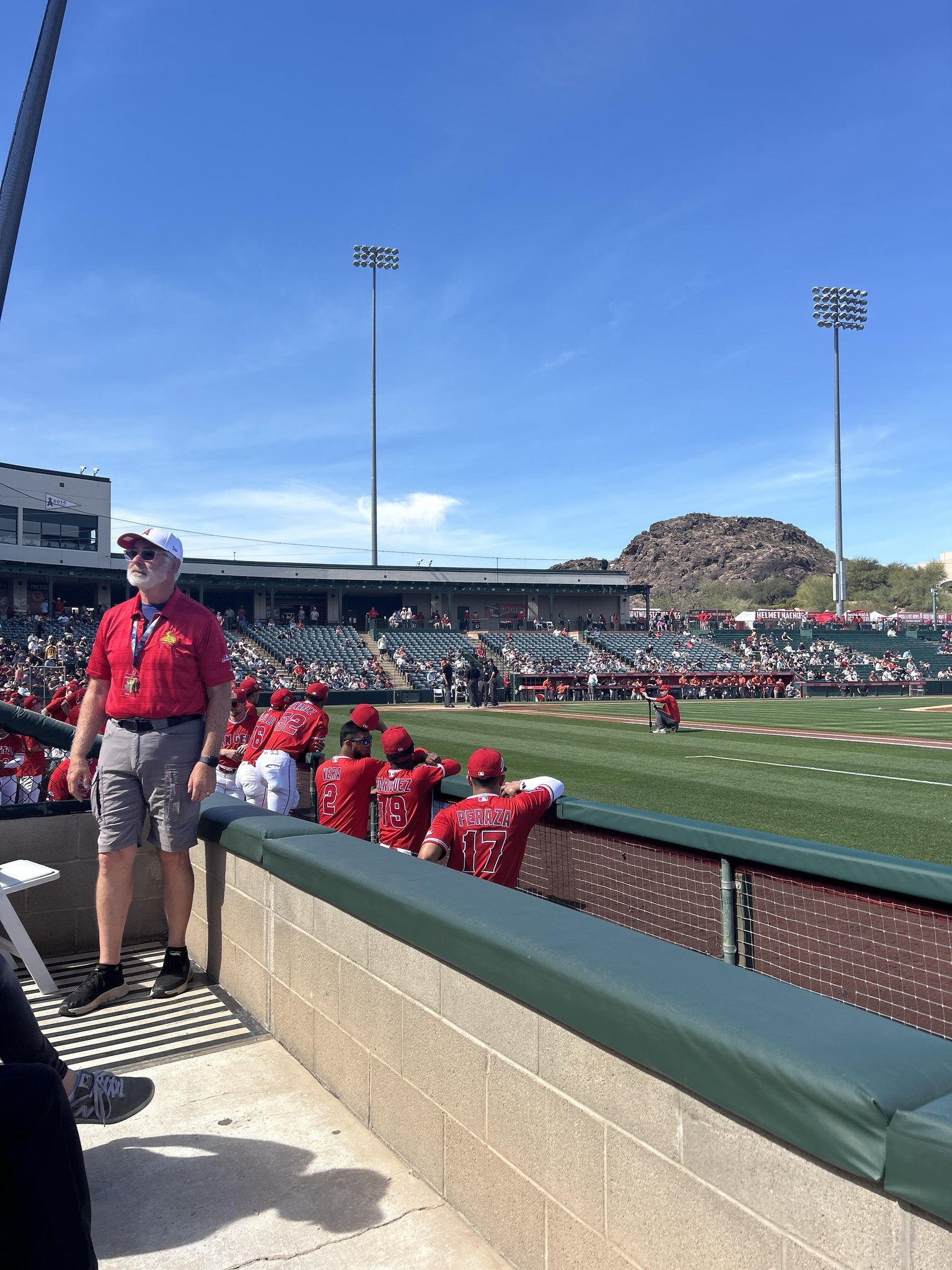 Real Fan View taken from Section 18 at Tempe Diablo Stadium by Joe B