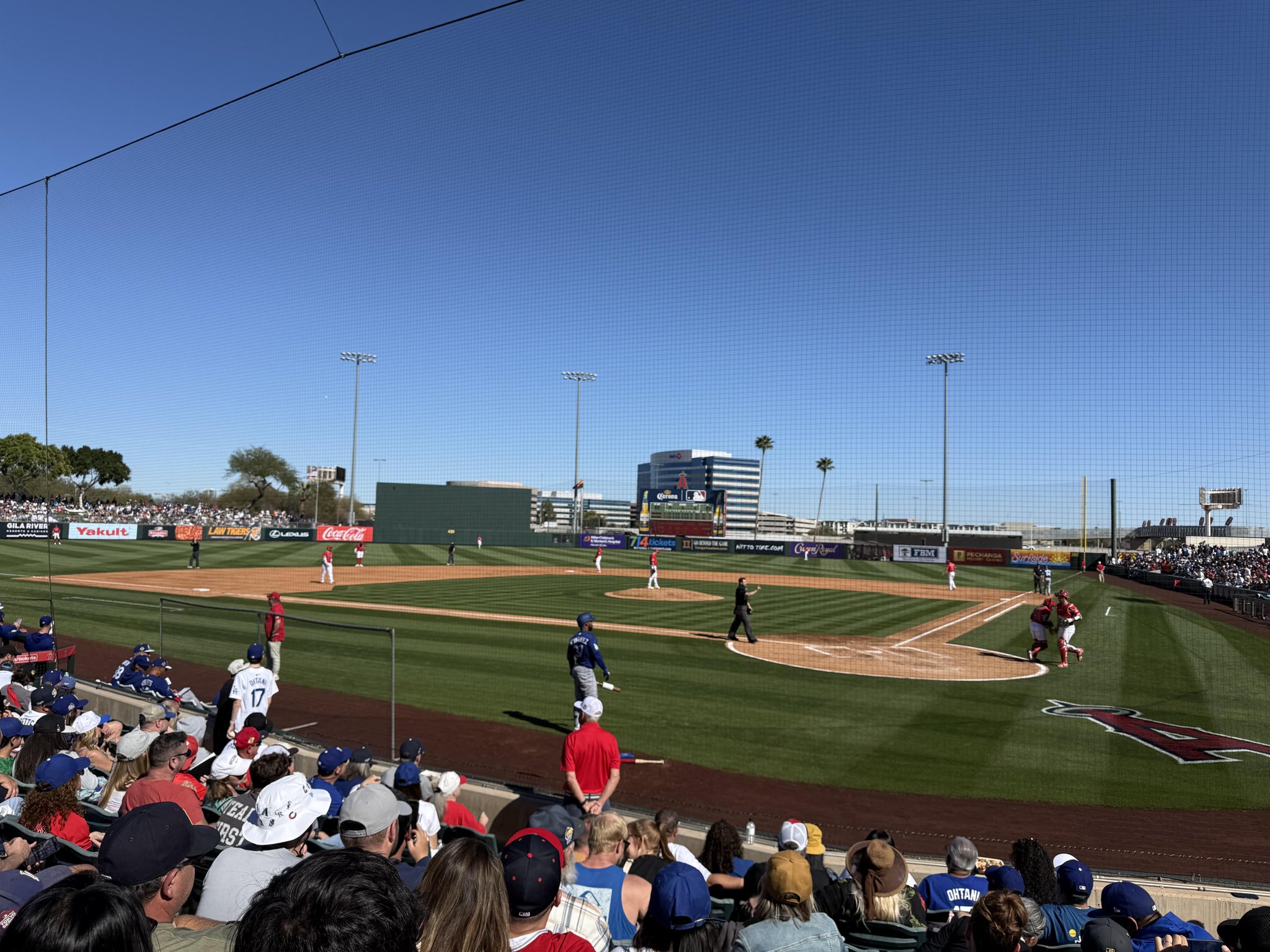 Real Fan View taken from Section 9 at Tempe Diablo Stadium by Alejandra V