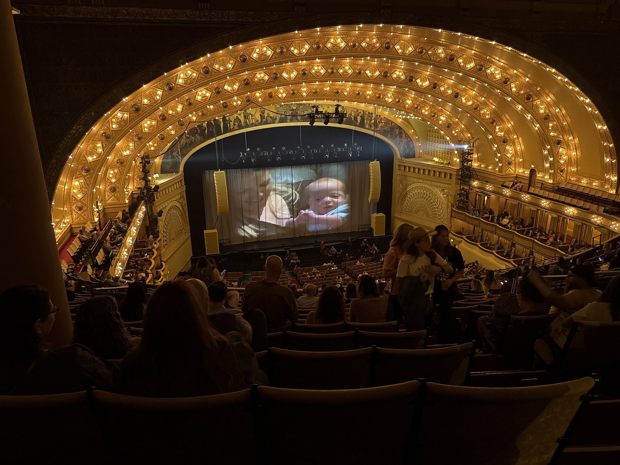 Real Fan View taken from Rear Balcony Left Center at The Auditorium Theatre - Chicago by Em H