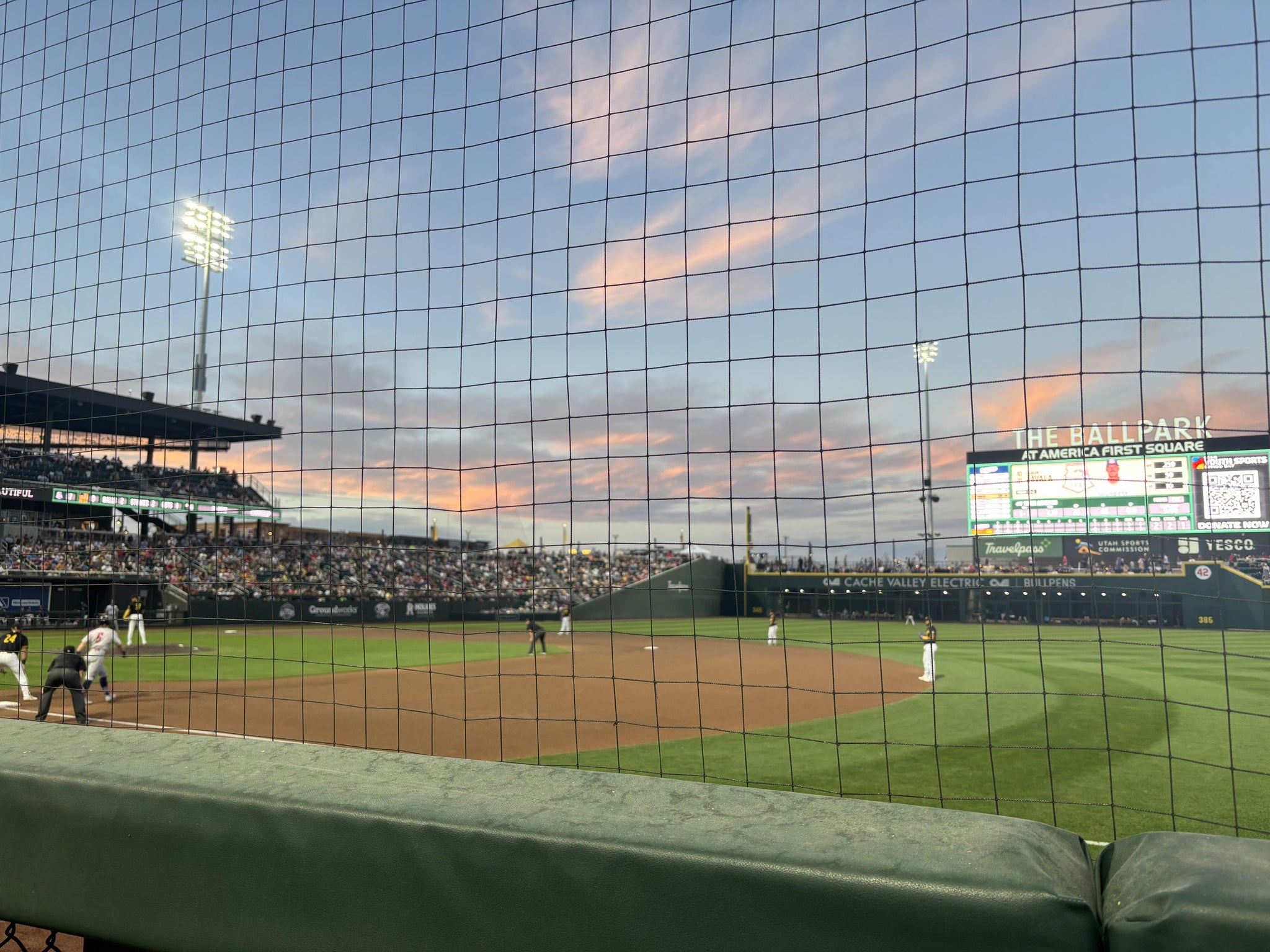 Real Fan View taken from Section 105 at The Ballpark at America First Square by Adalee O