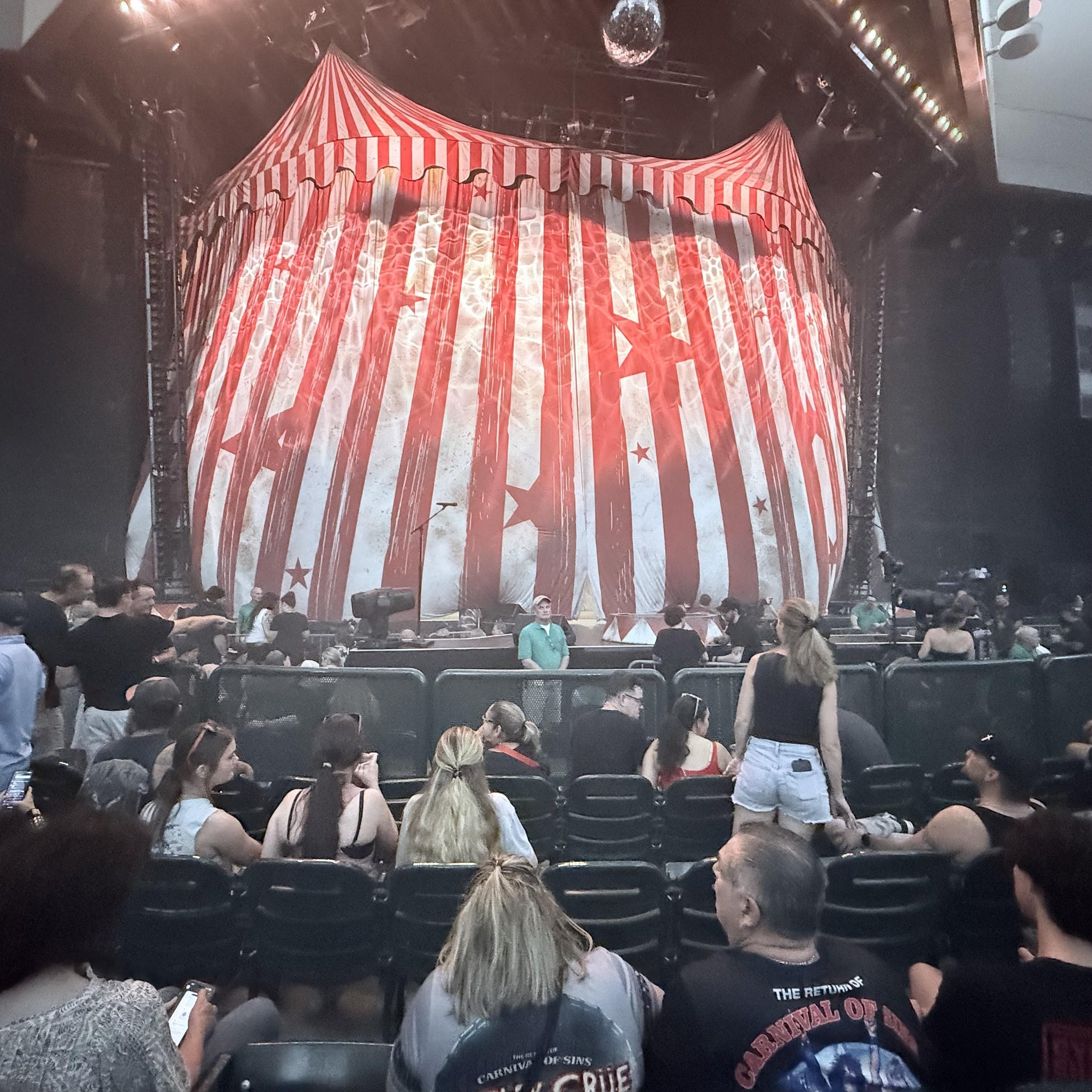 Real Fan View taken from Section 102 at The Cynthia Woods Mitchell Pavilion presented by Huntsman by Ronald A