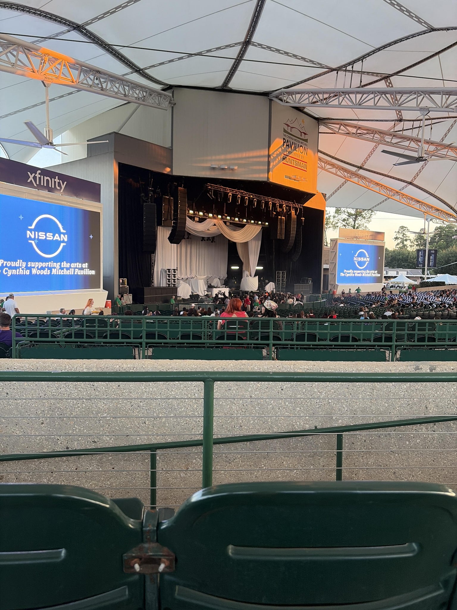 Real Fan View taken from Section 105 at The Cynthia Woods Mitchell Pavilion presented by Huntsman by Leanne R