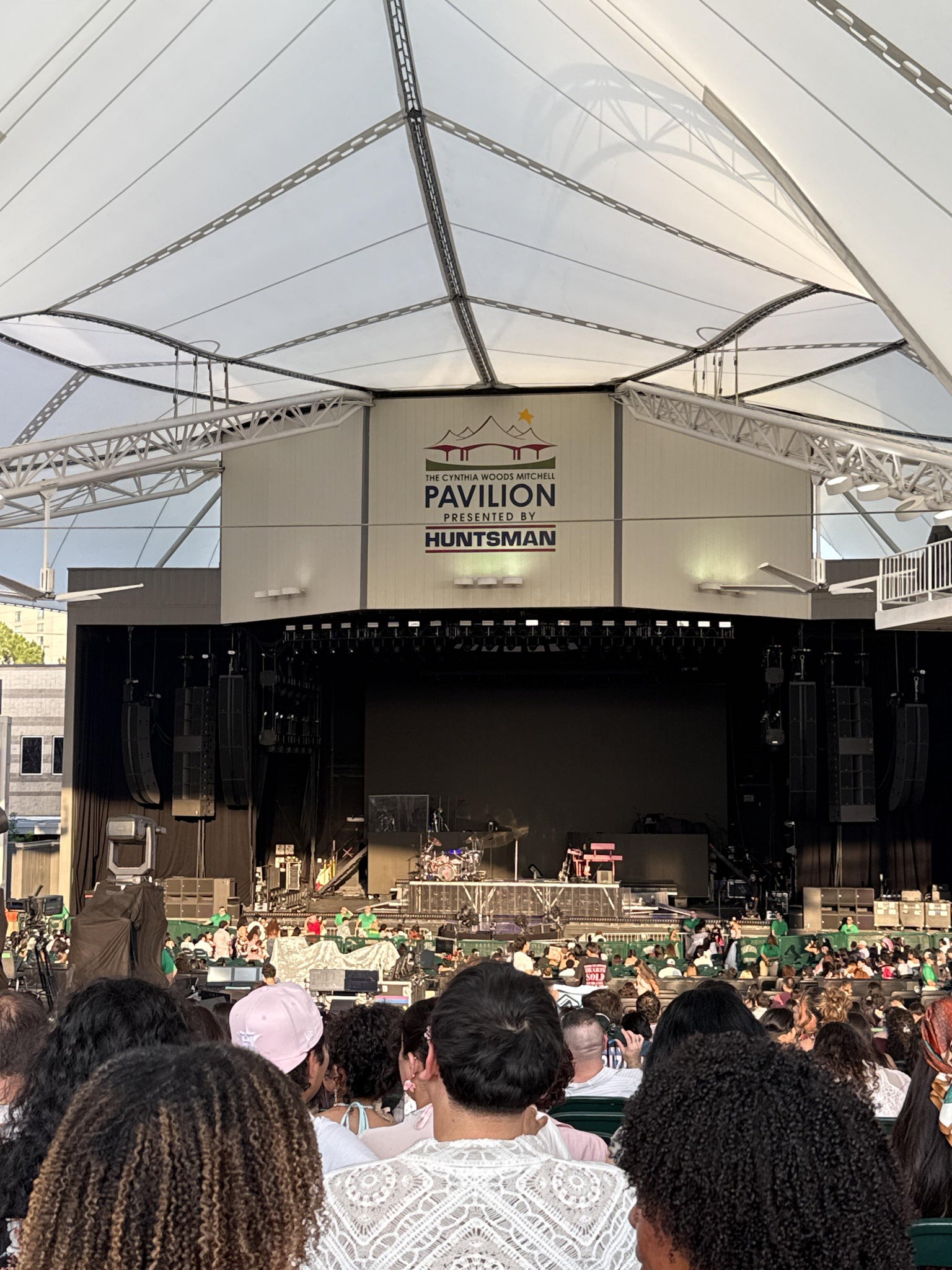 Real Fan View taken from Section 108 at The Cynthia Woods Mitchell Pavilion presented by Huntsman by Dulce M