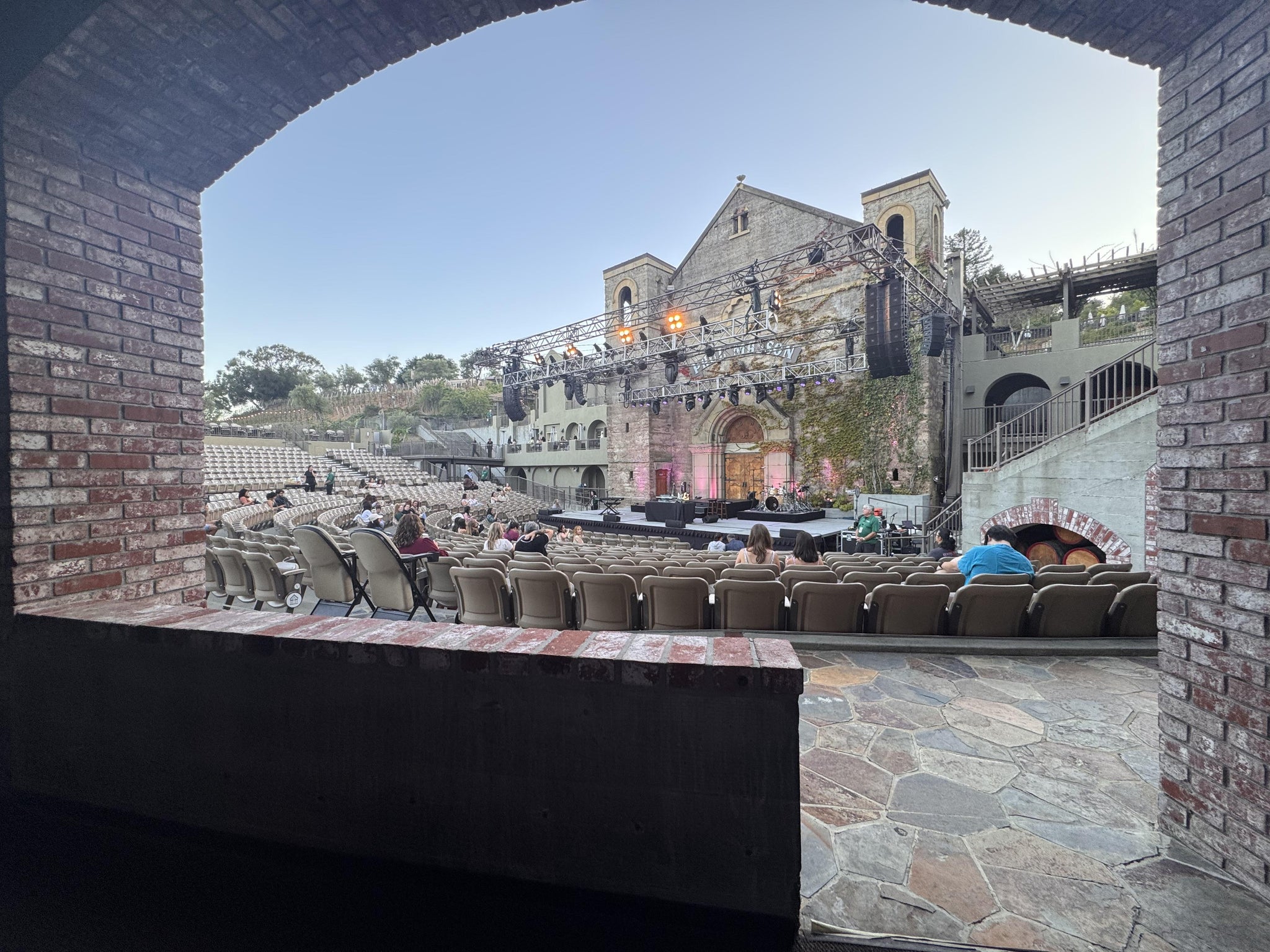 Real Fan View taken from Suite 1 at The Mountain Winery - Saratoga by Fangaotaha P