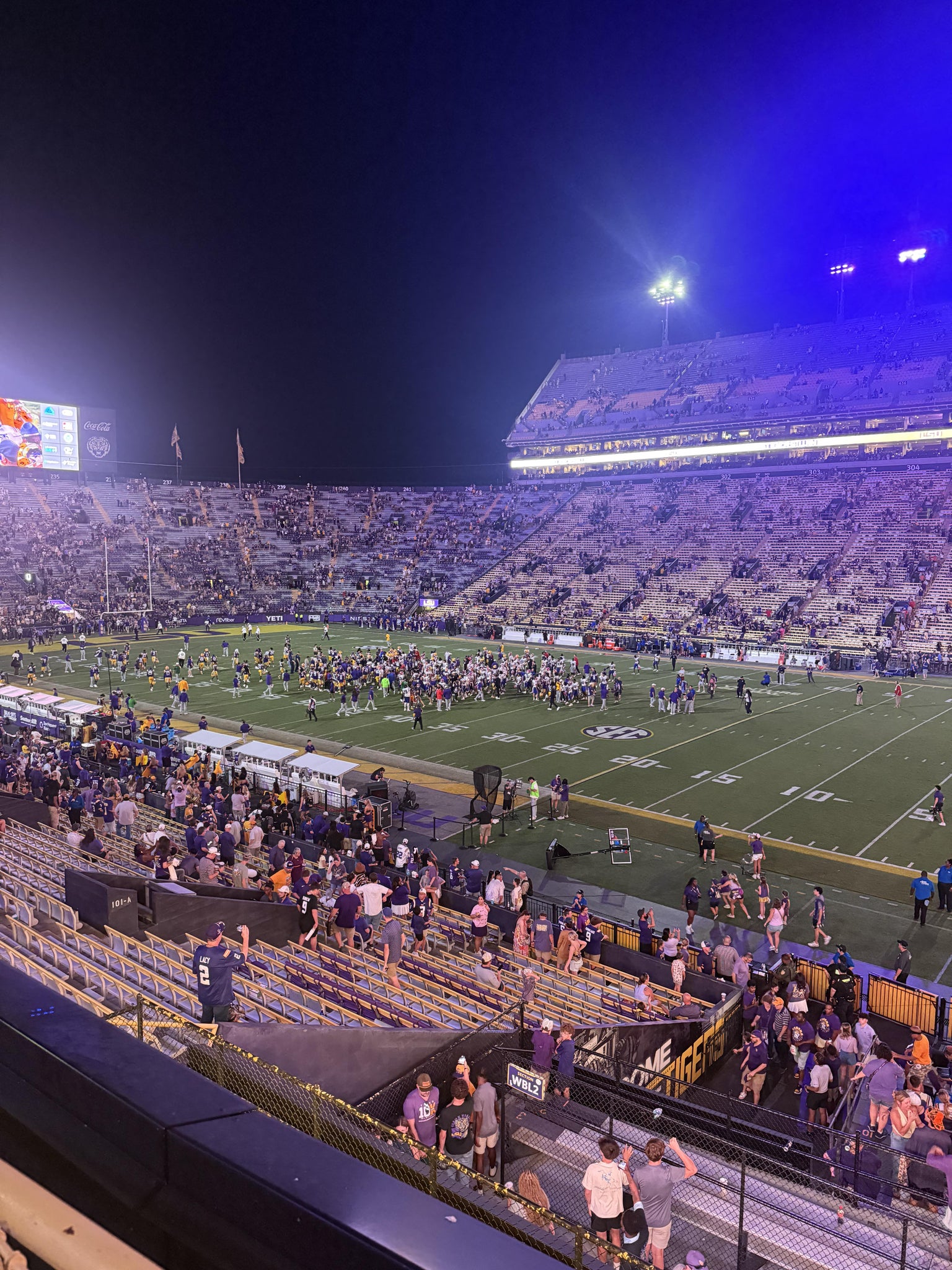 Vue réelle des fans prise de la Section 424 au site Tiger Stadium par Tyler L
