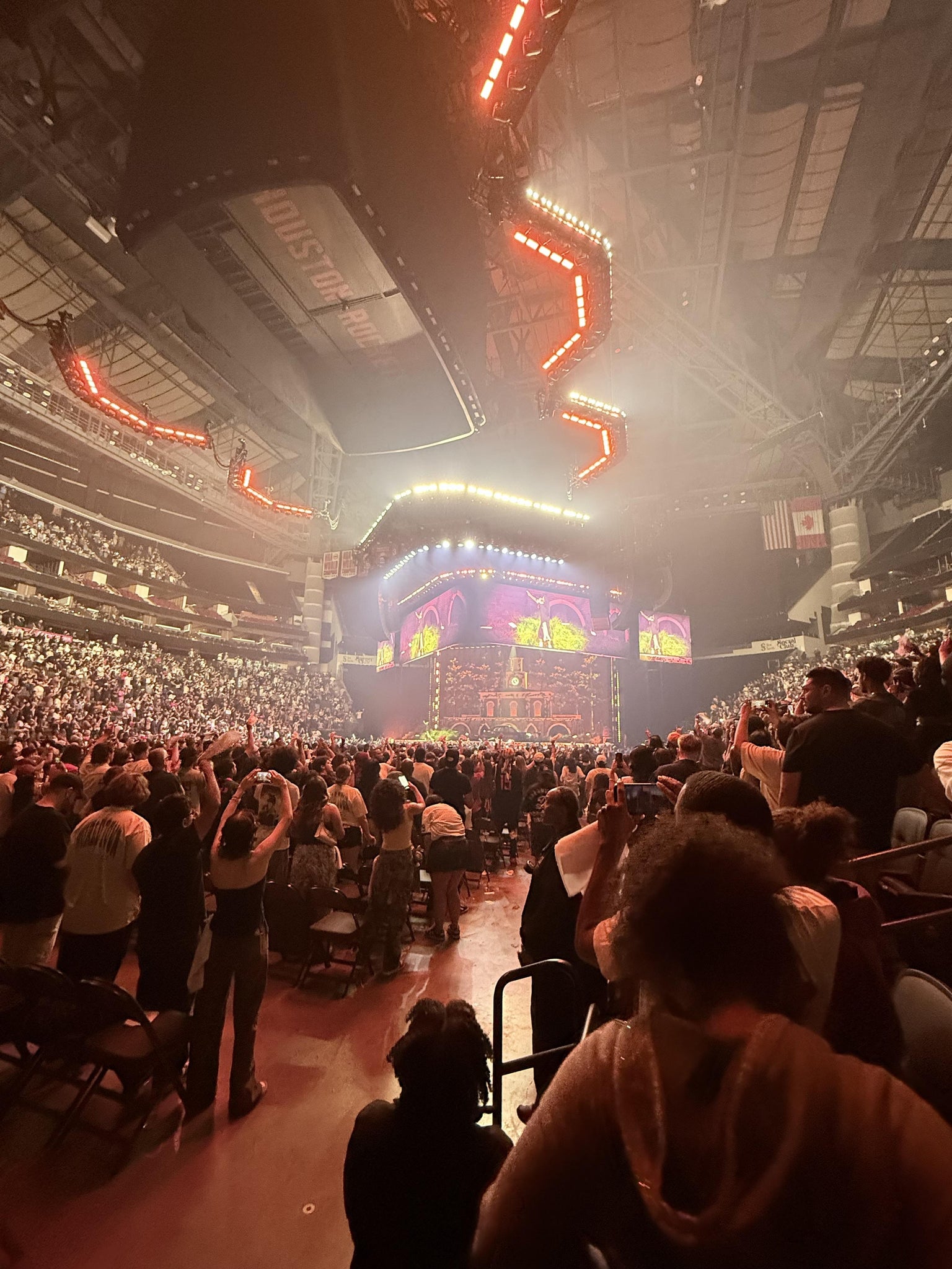 Real Fan View taken from Section 109 at Toyota Center by Celeste C