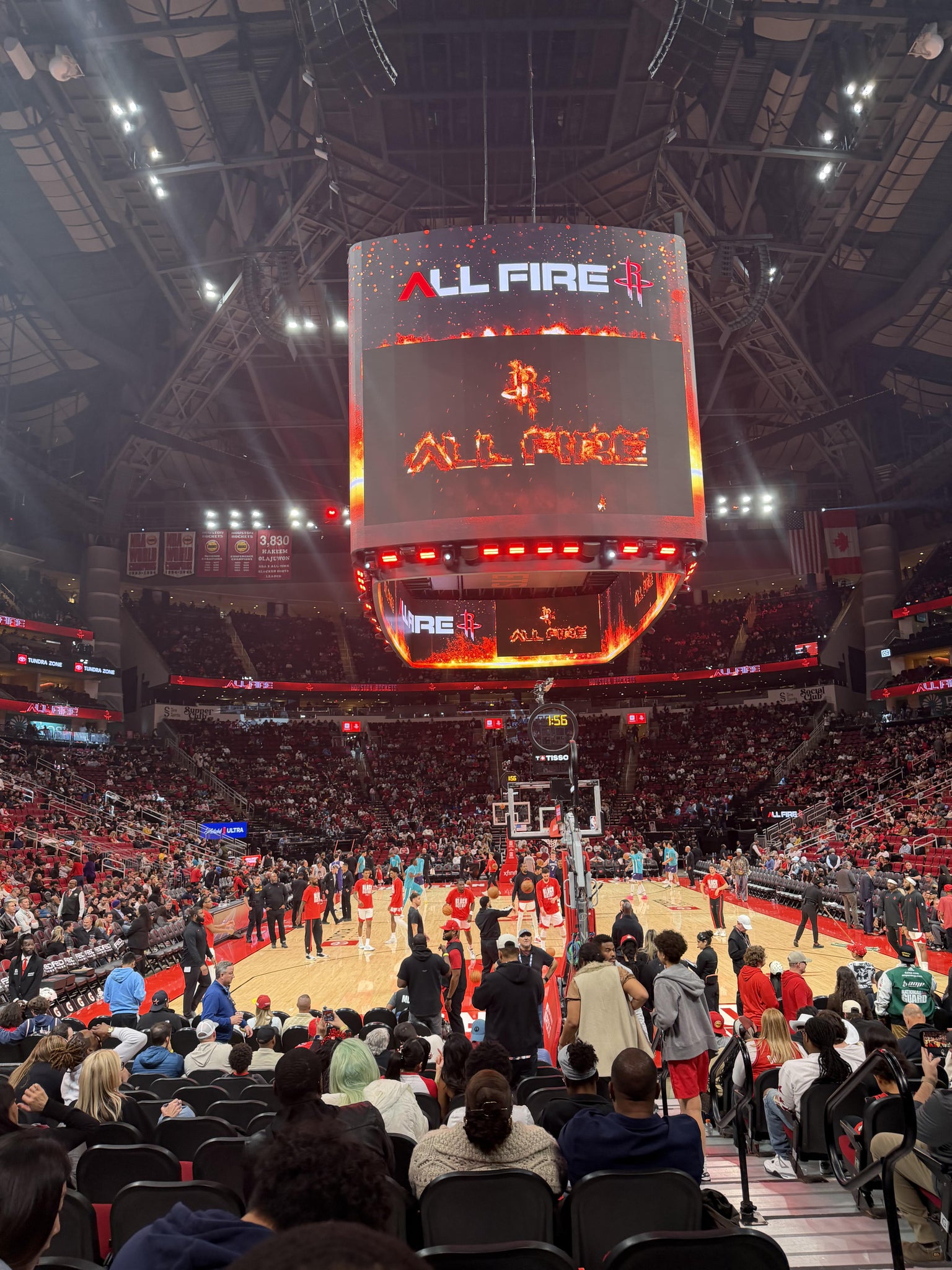 Real Fan View taken from Section 114 at Toyota Center by Bryce W