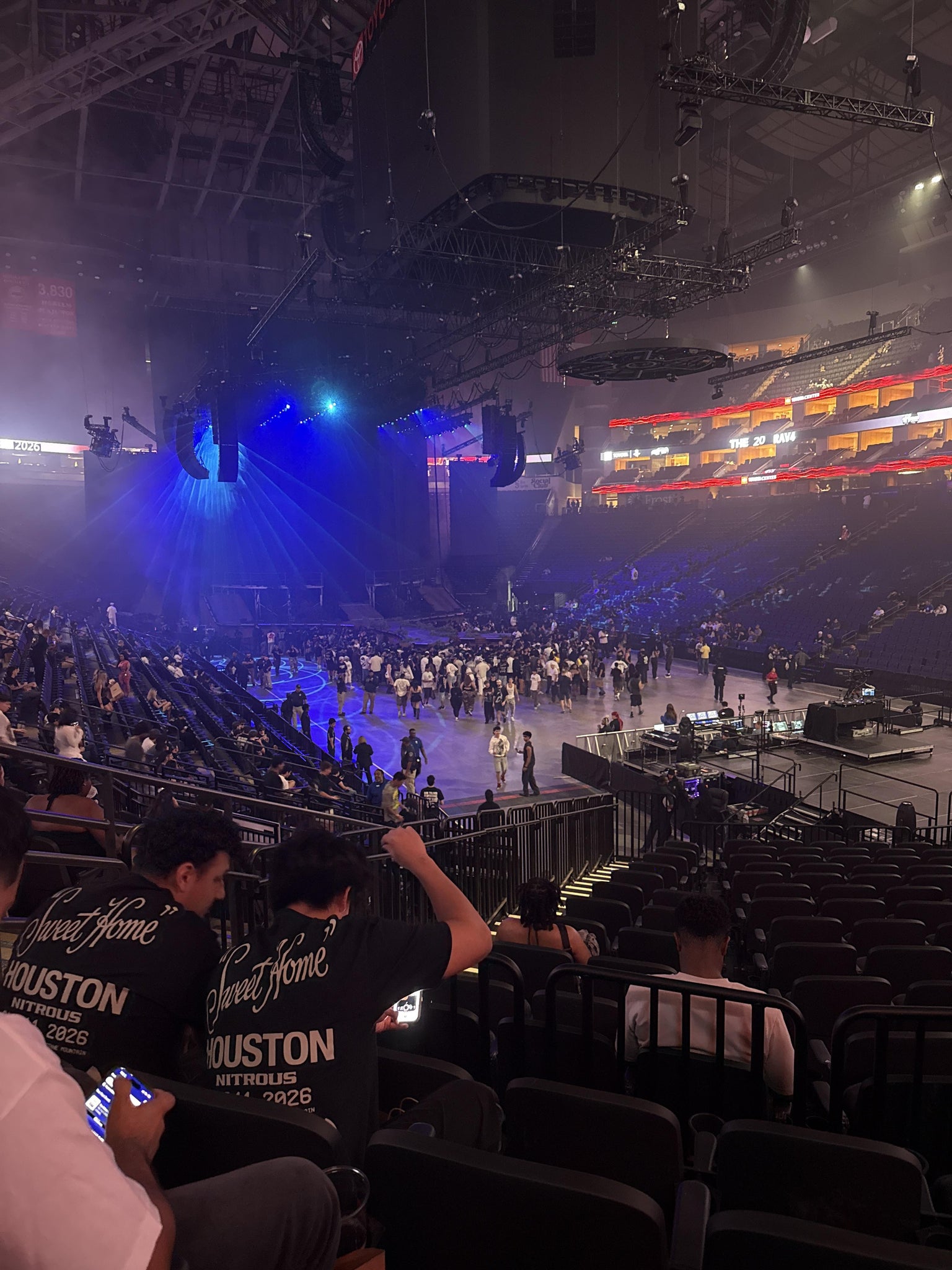 Real Fan View taken from Section 115 at Toyota Center by Erynn L