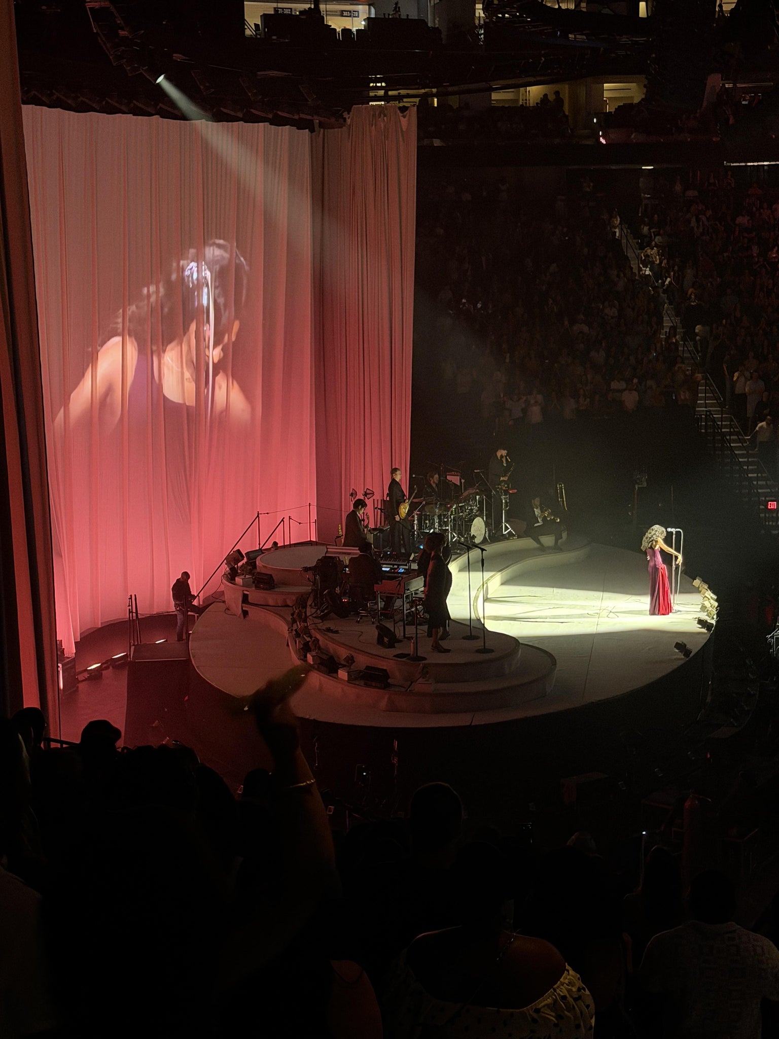 Real Fan View taken from Section 123 at Toyota Center by Alexis F