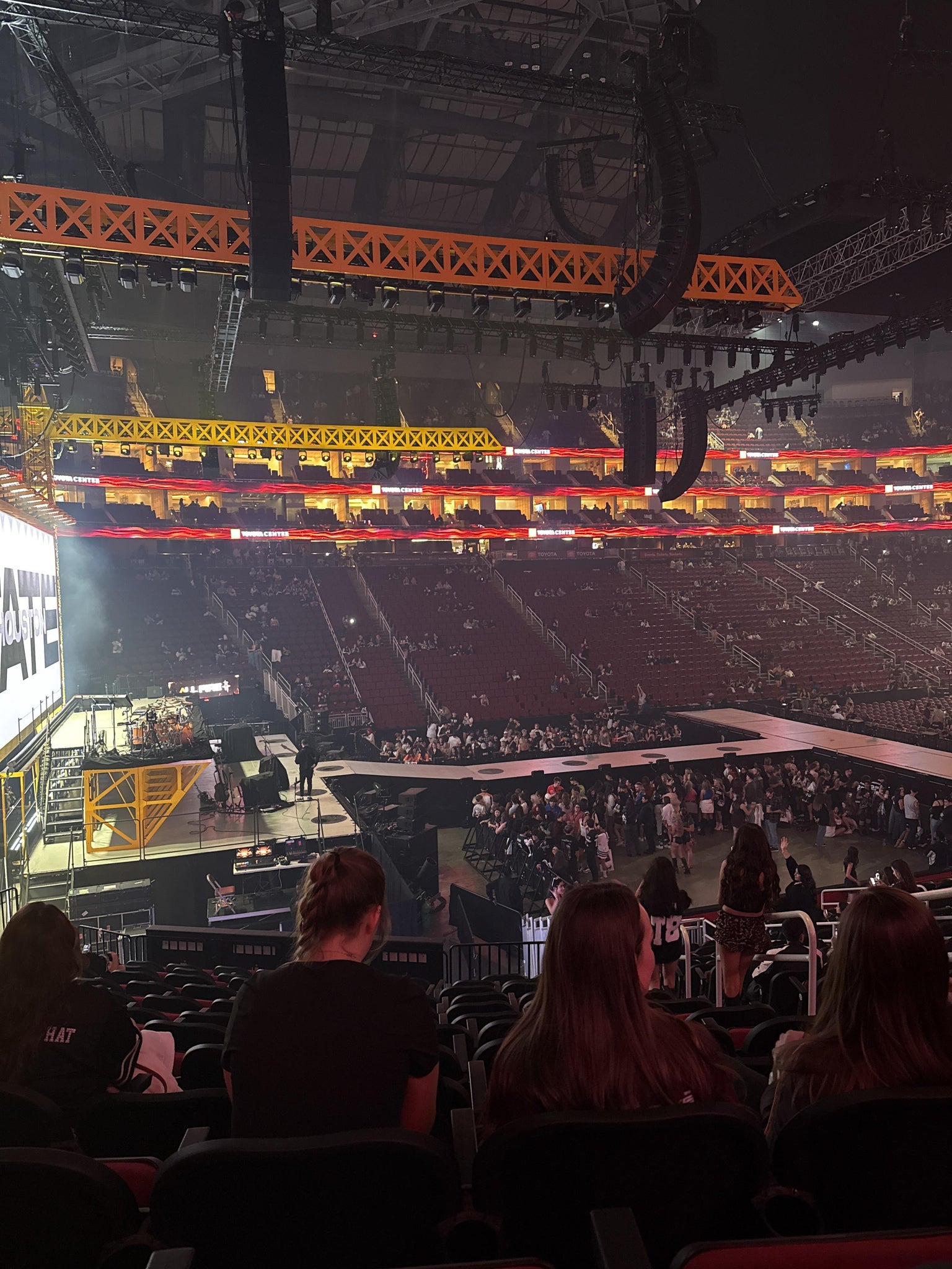 Real Fan View taken from Section 124 at Toyota Center by Sara F
