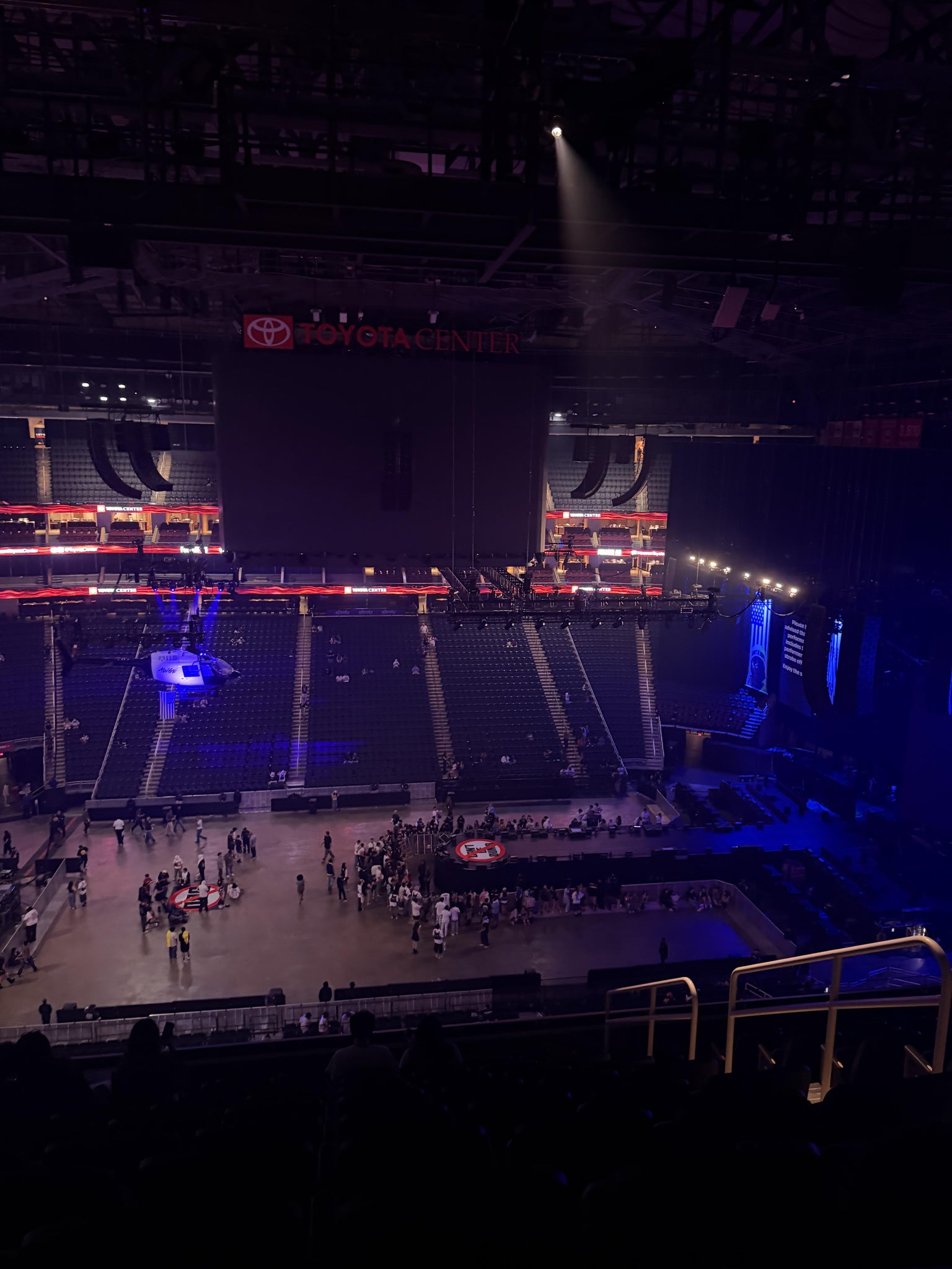 Real Fan View taken from Section 410 at Toyota Center by Elijah R