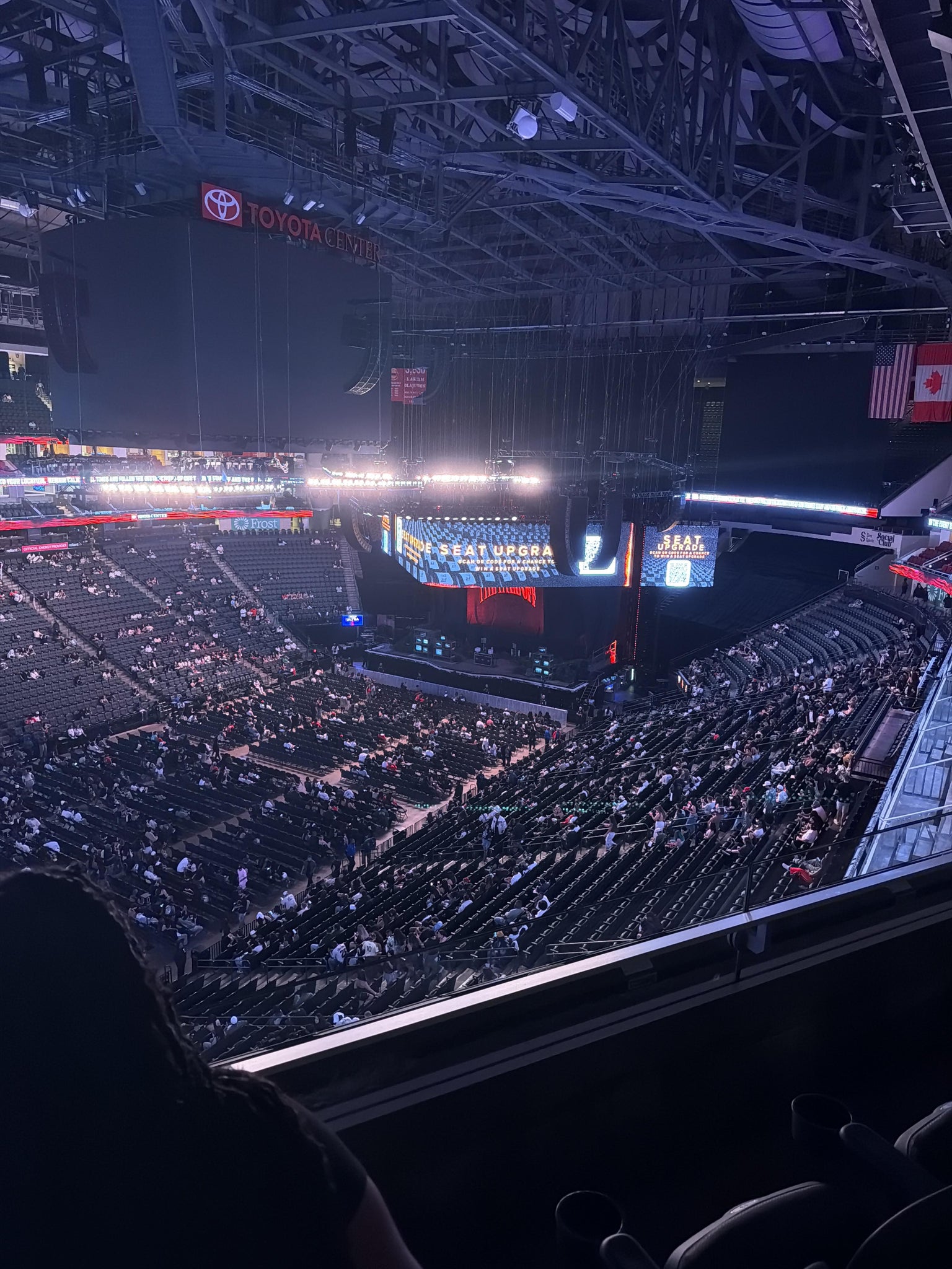 Real Fan View taken from Section 413 at Toyota Center by Noemi D