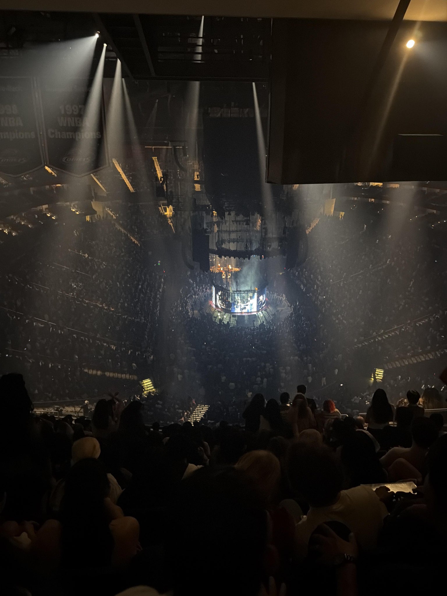 Real Fan View taken from Section 419 at Toyota Center by Anonymous User