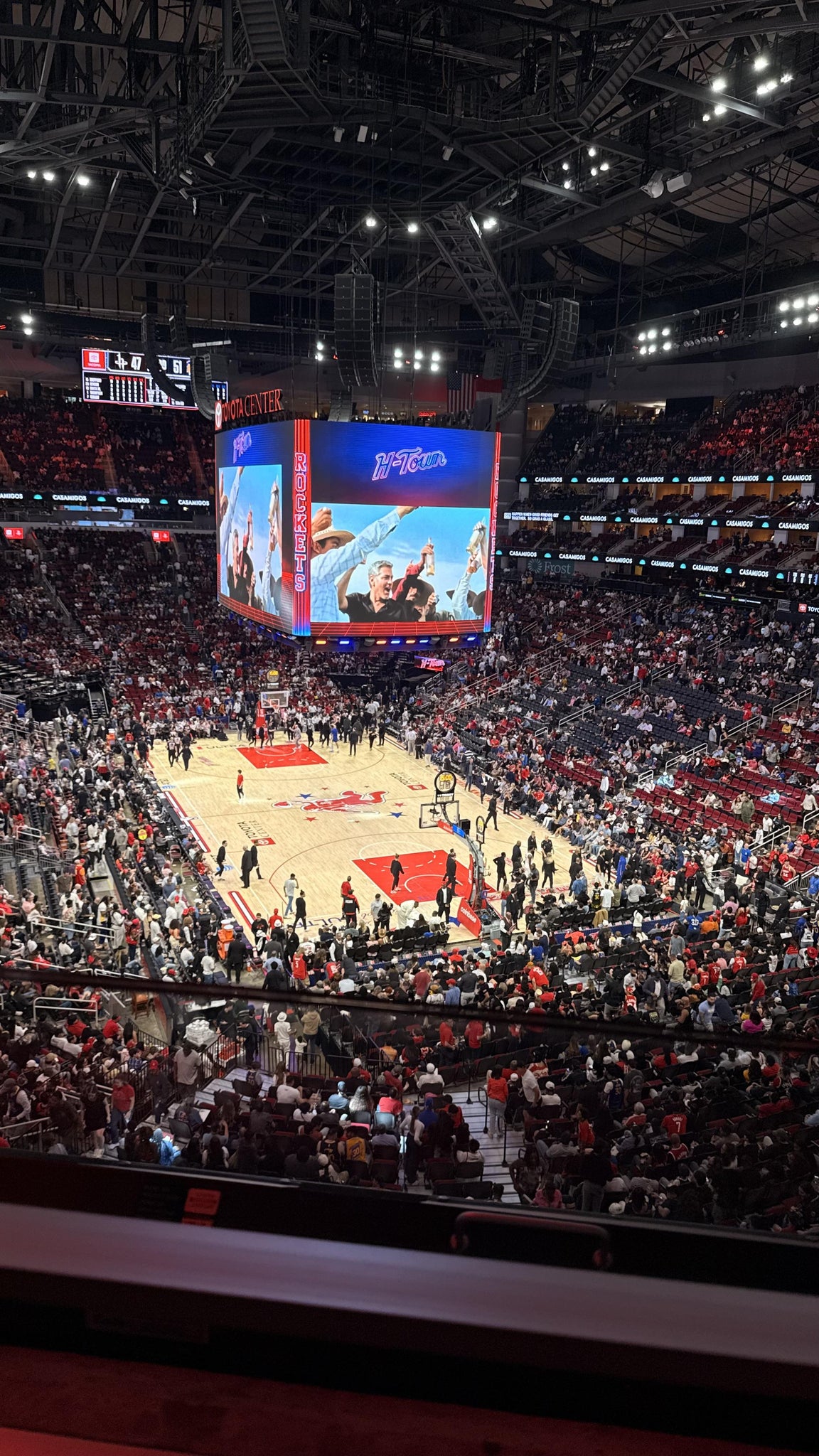 Real Fan View taken from Section 420 at Toyota Center by Alexis G
