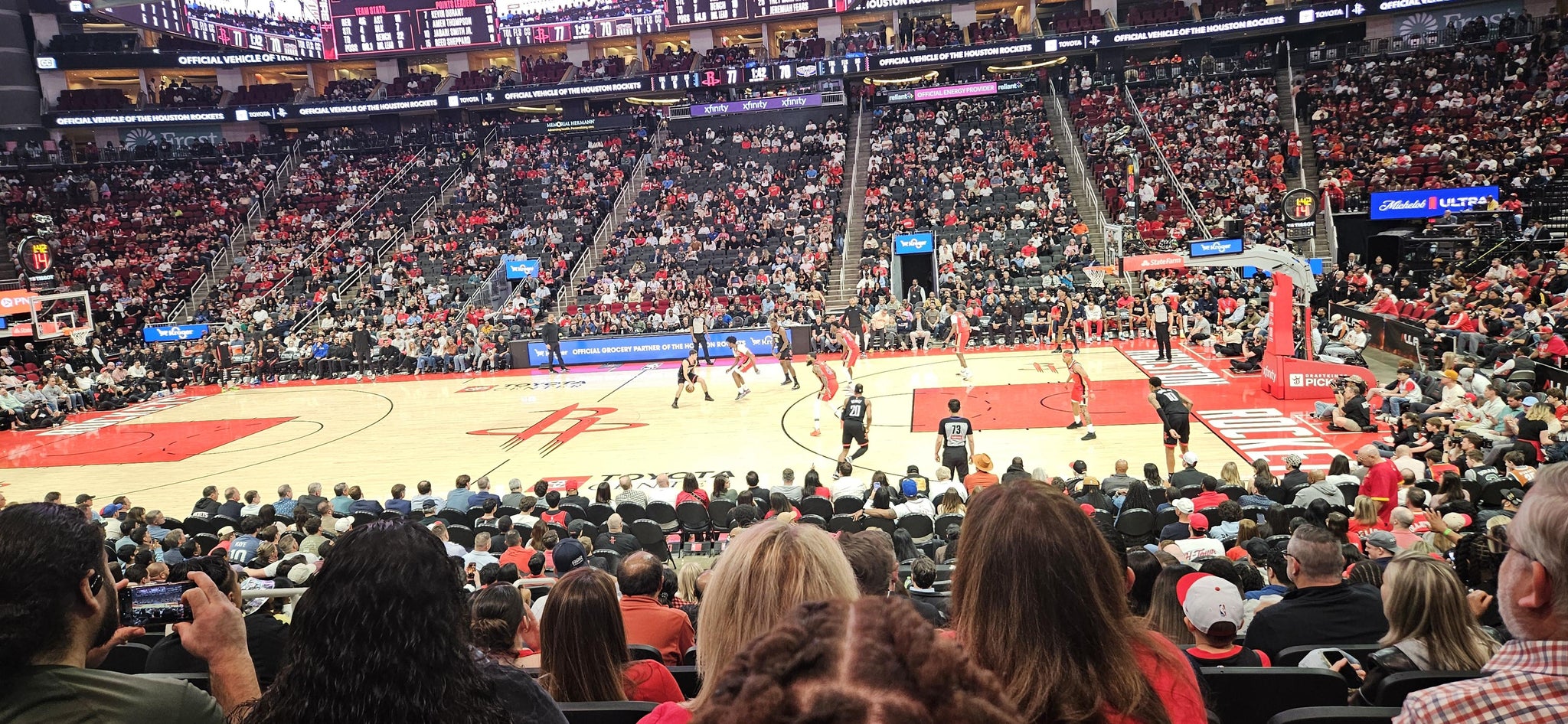 Real Fan View taken from Section C 106 at Toyota Center by Lee H