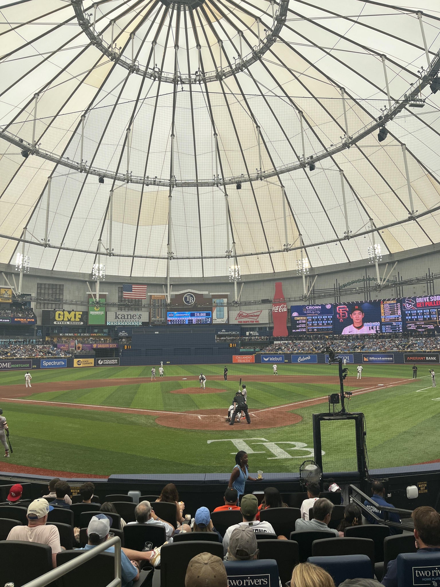Real Fan View taken from Section 101 at Tropicana Field by Chris S