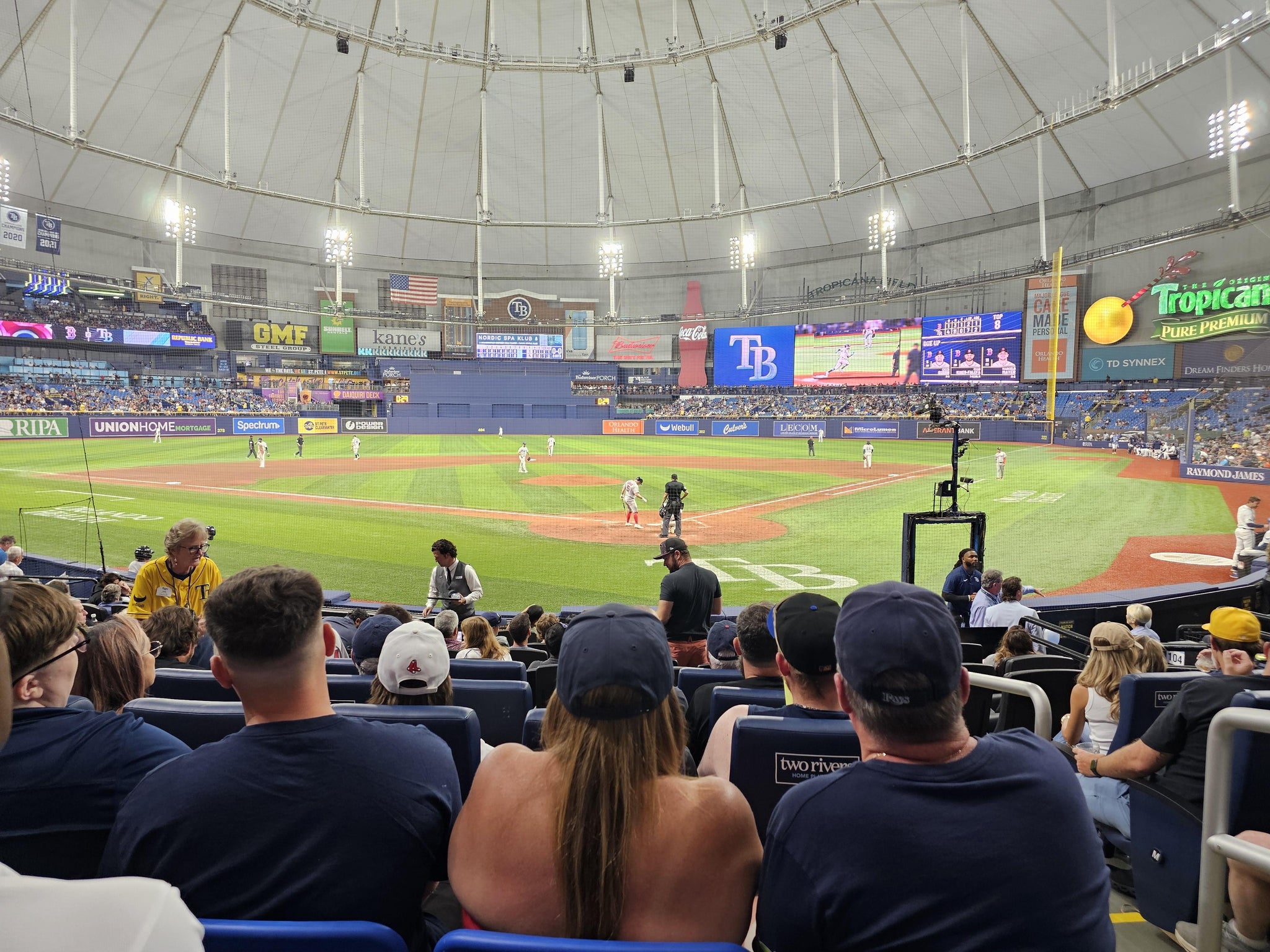 Real Fan View taken from Section 103 at Tropicana Field by Tracy B
