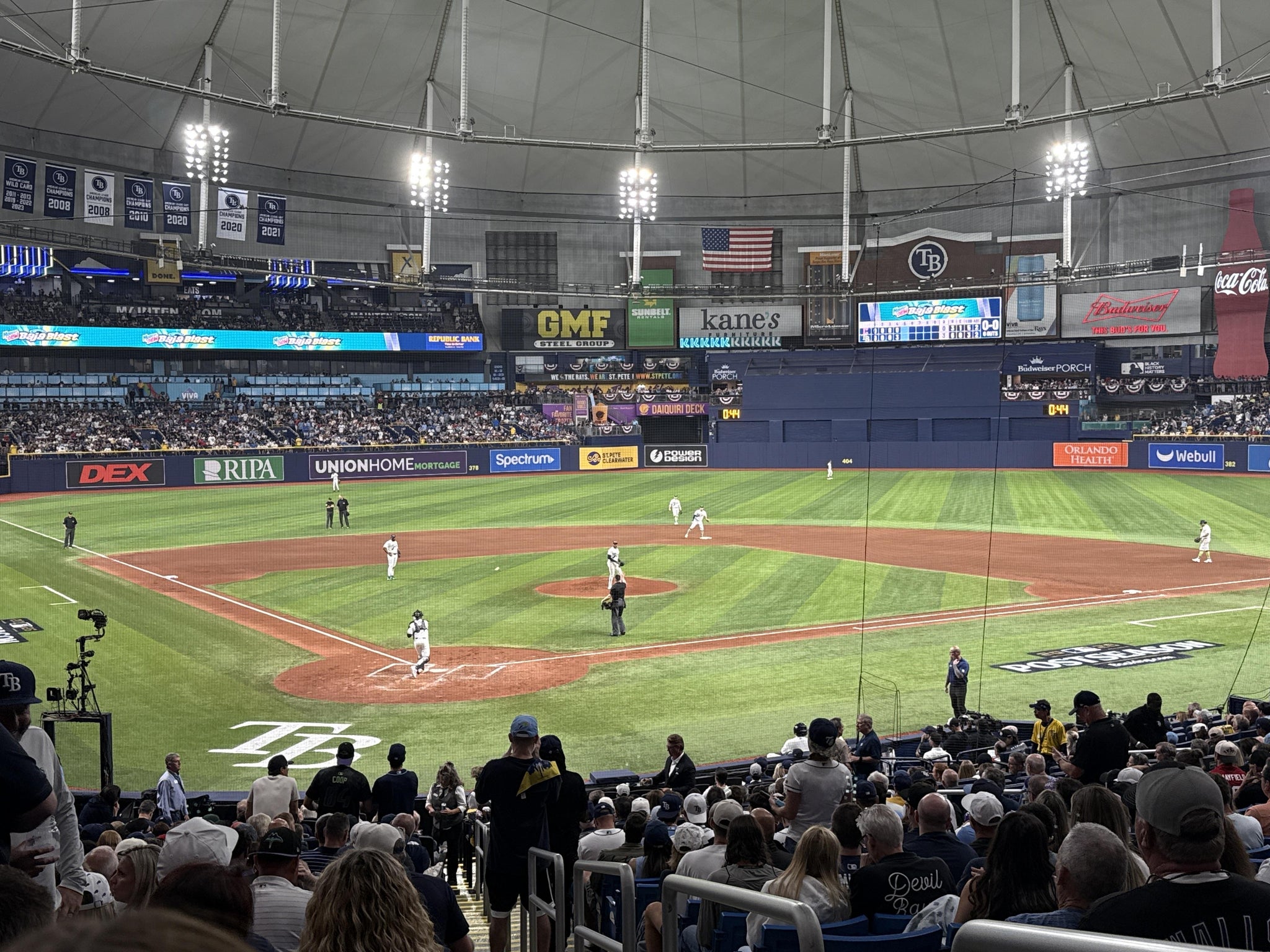 Real Fan View taken from Section 104 at Tropicana Field by Anonymous User