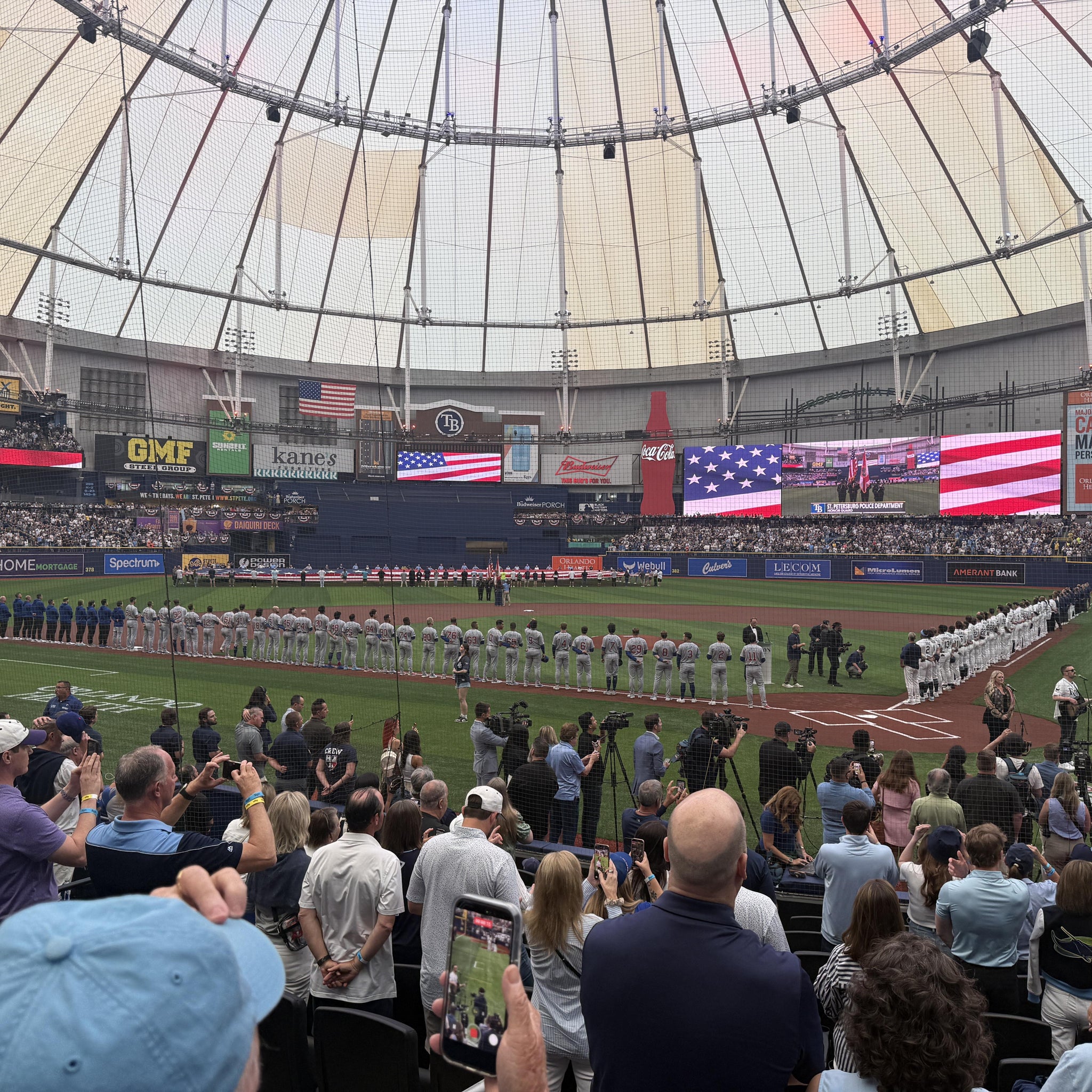 Real Fan View taken from Section 105 at Tropicana Field by Robert S