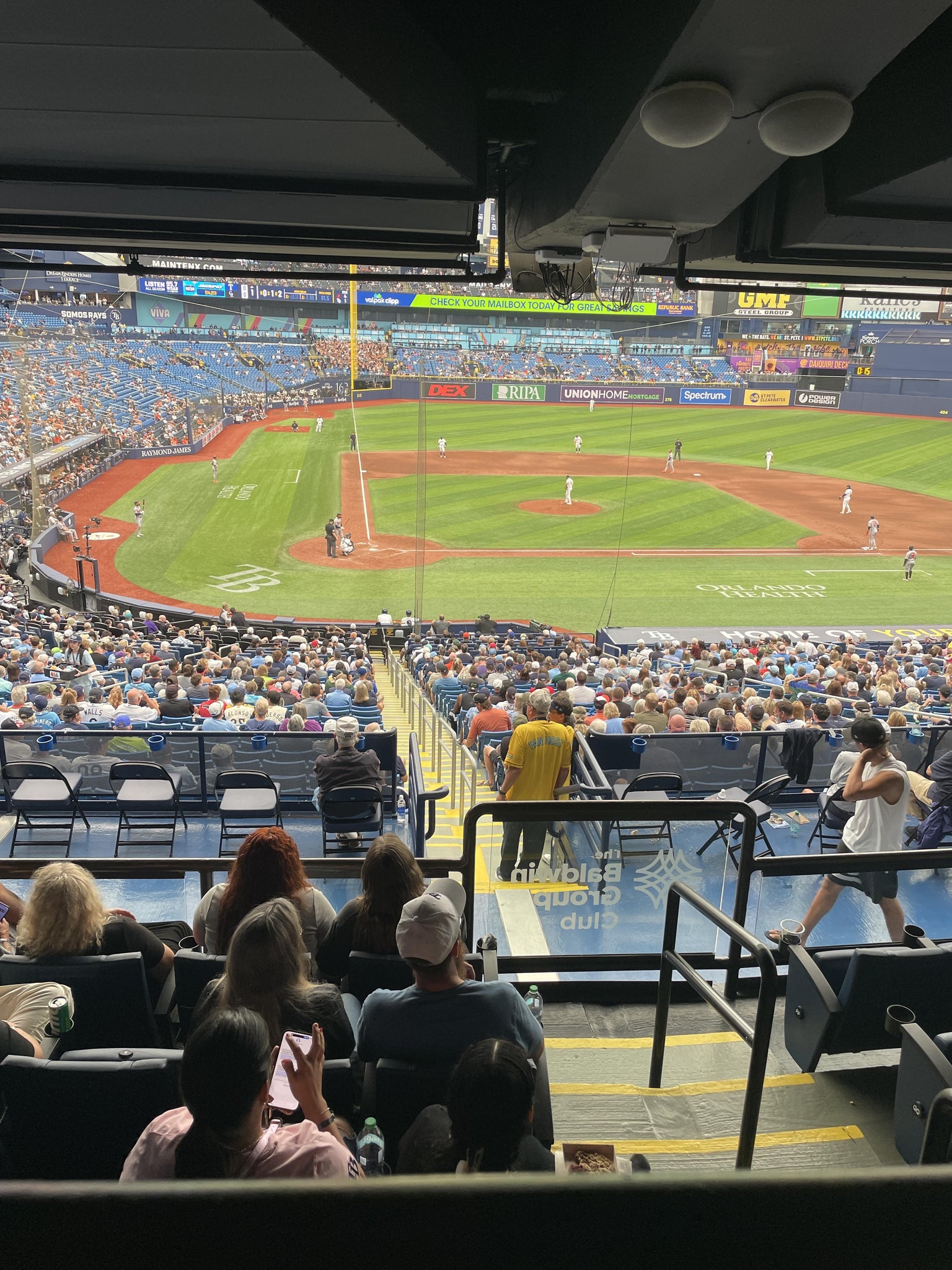 Real Fan View taken from Section 106 at Tropicana Field by Barry F