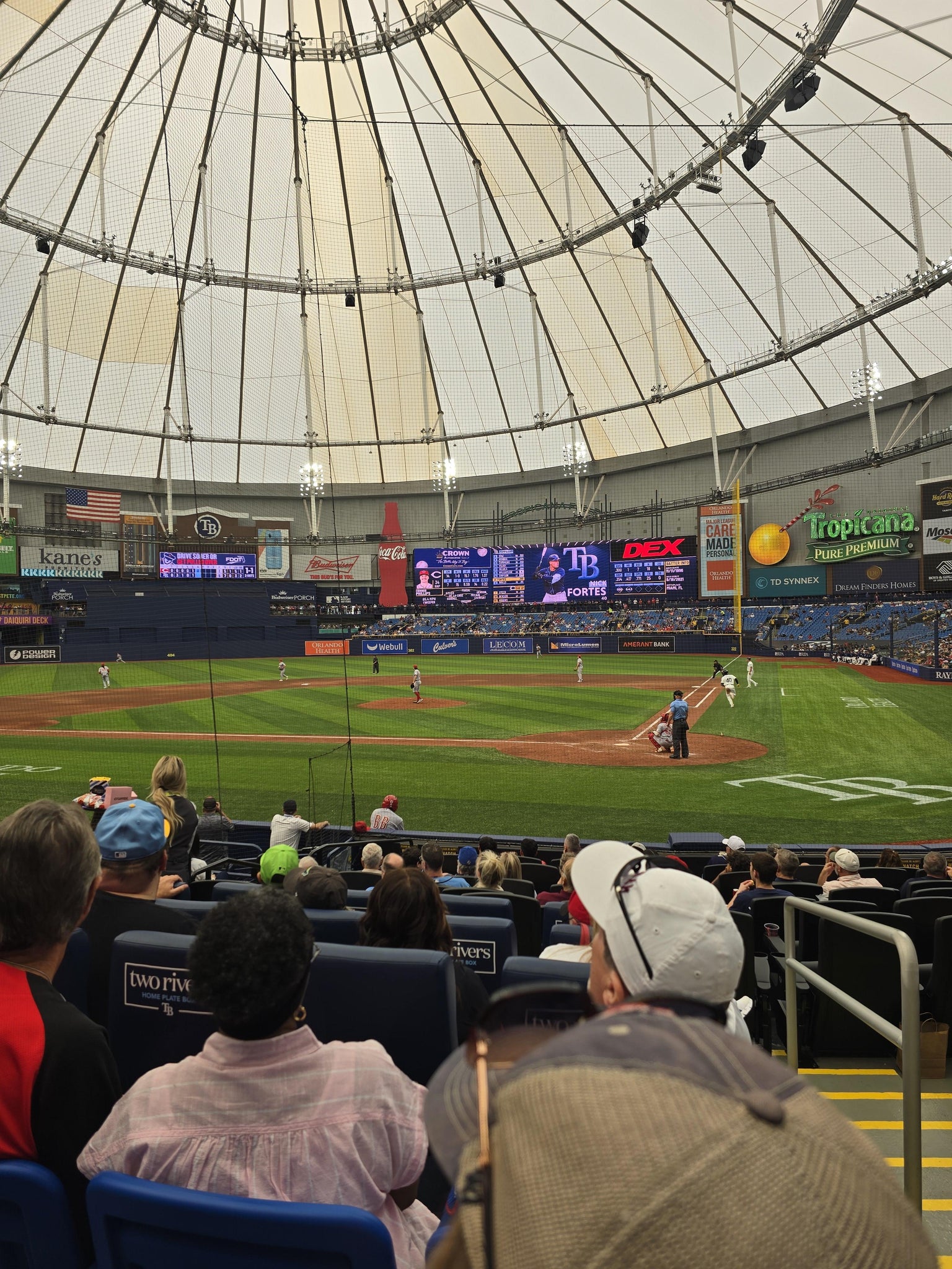 Real Fan View taken from Section 107 at Tropicana Field by Julie G