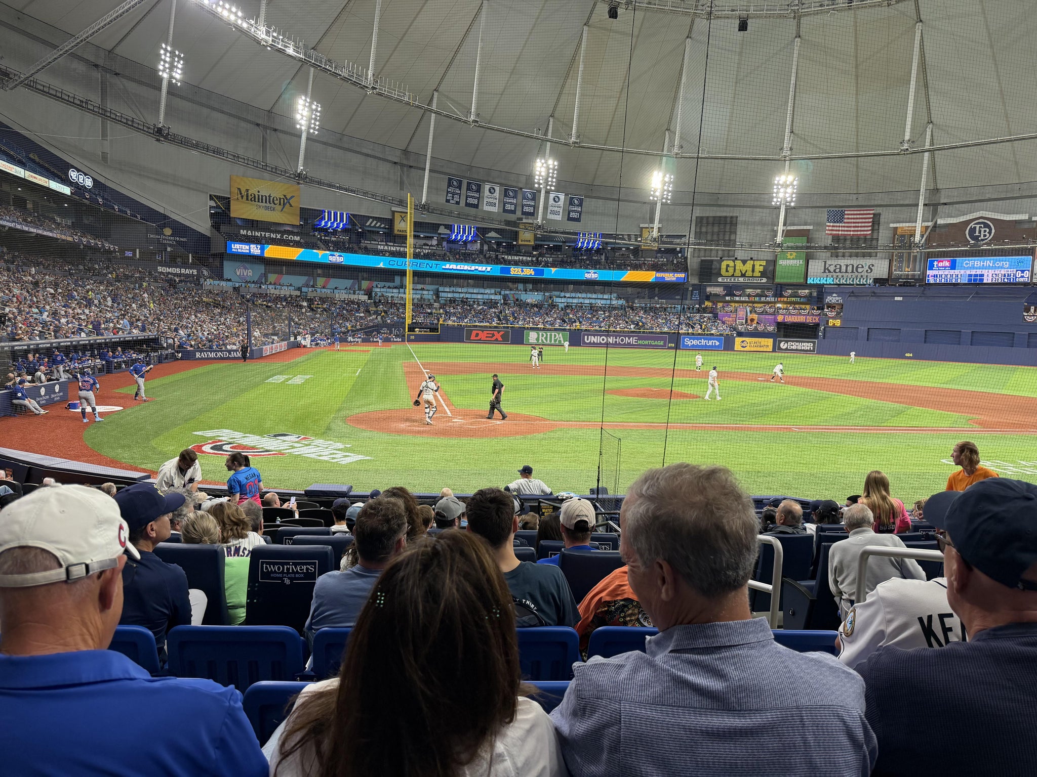 Real Fan View taken from Section 108 at Tropicana Field by Anonymous User