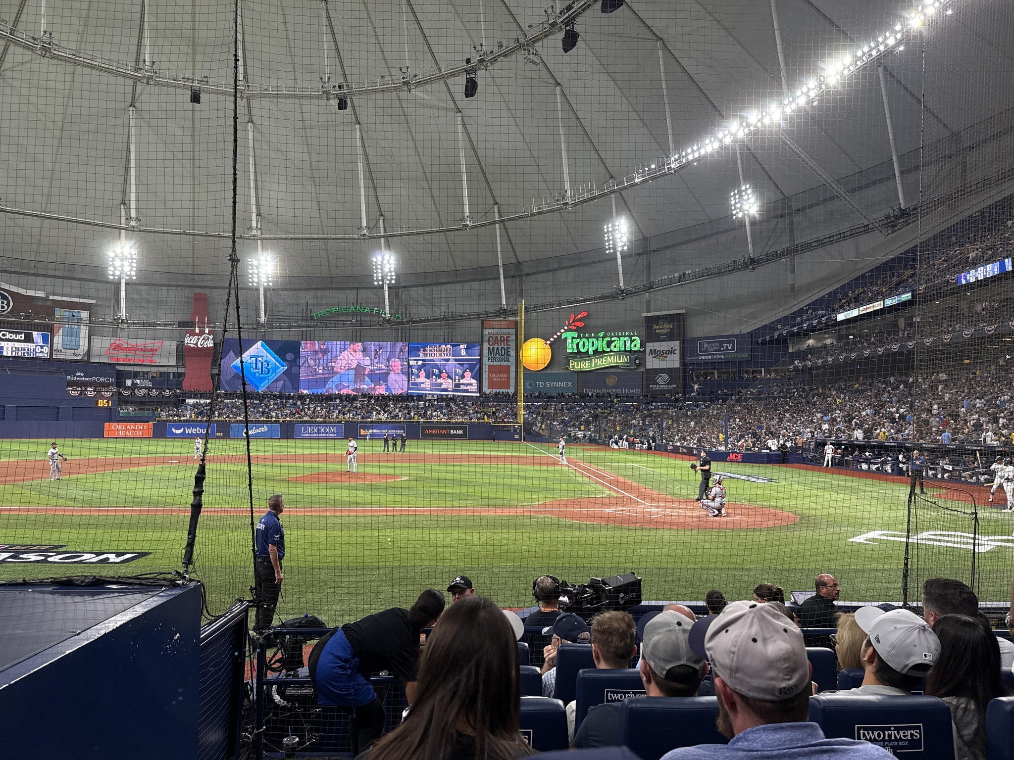 Real Fan View taken from Section 109 at Tropicana Field by Anonymous User