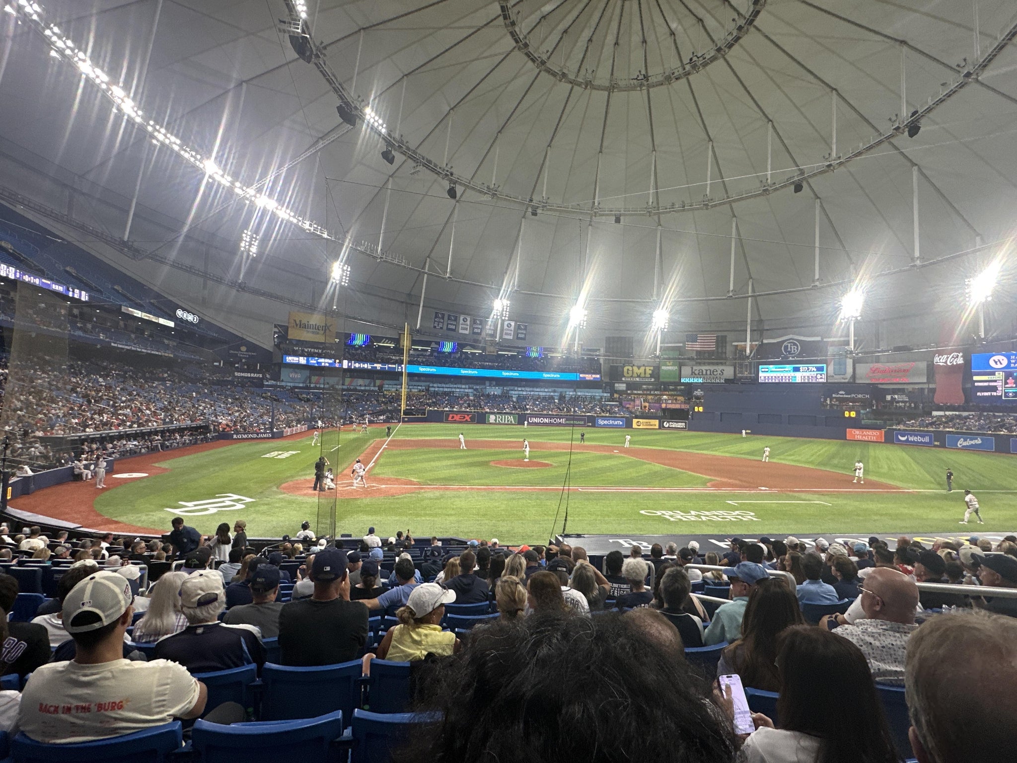 Real Fan View taken from Section 110 at Tropicana Field by Robert L