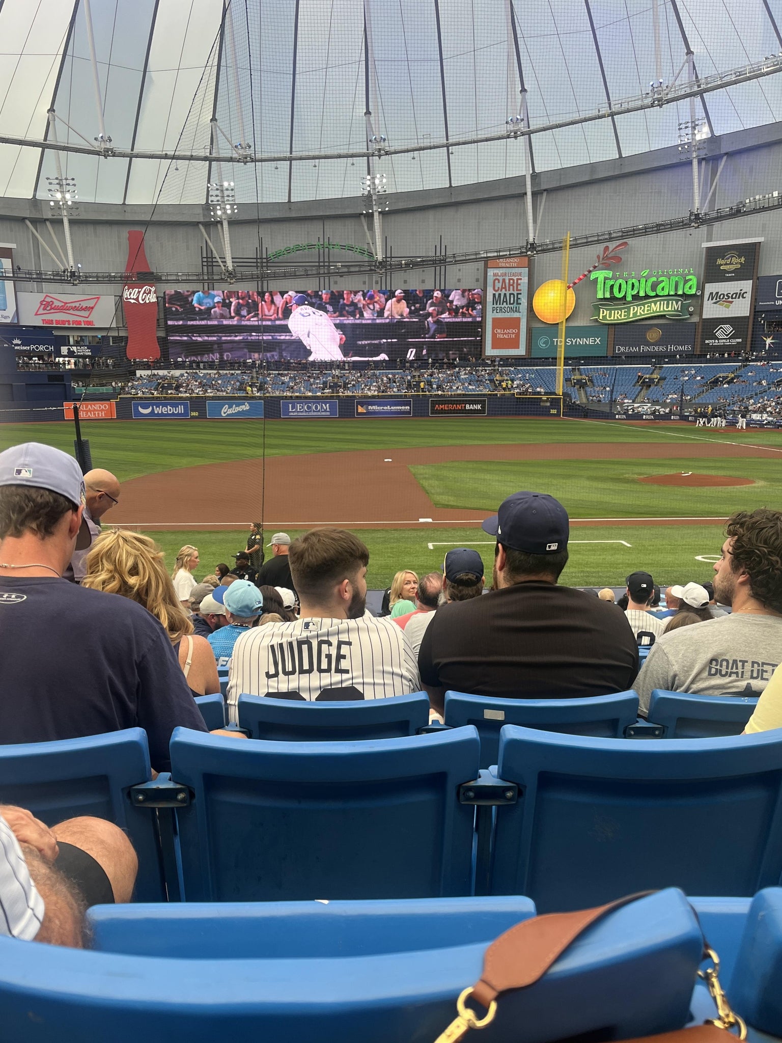 Real Fan View taken from Section 117 at Tropicana Field by Rose M