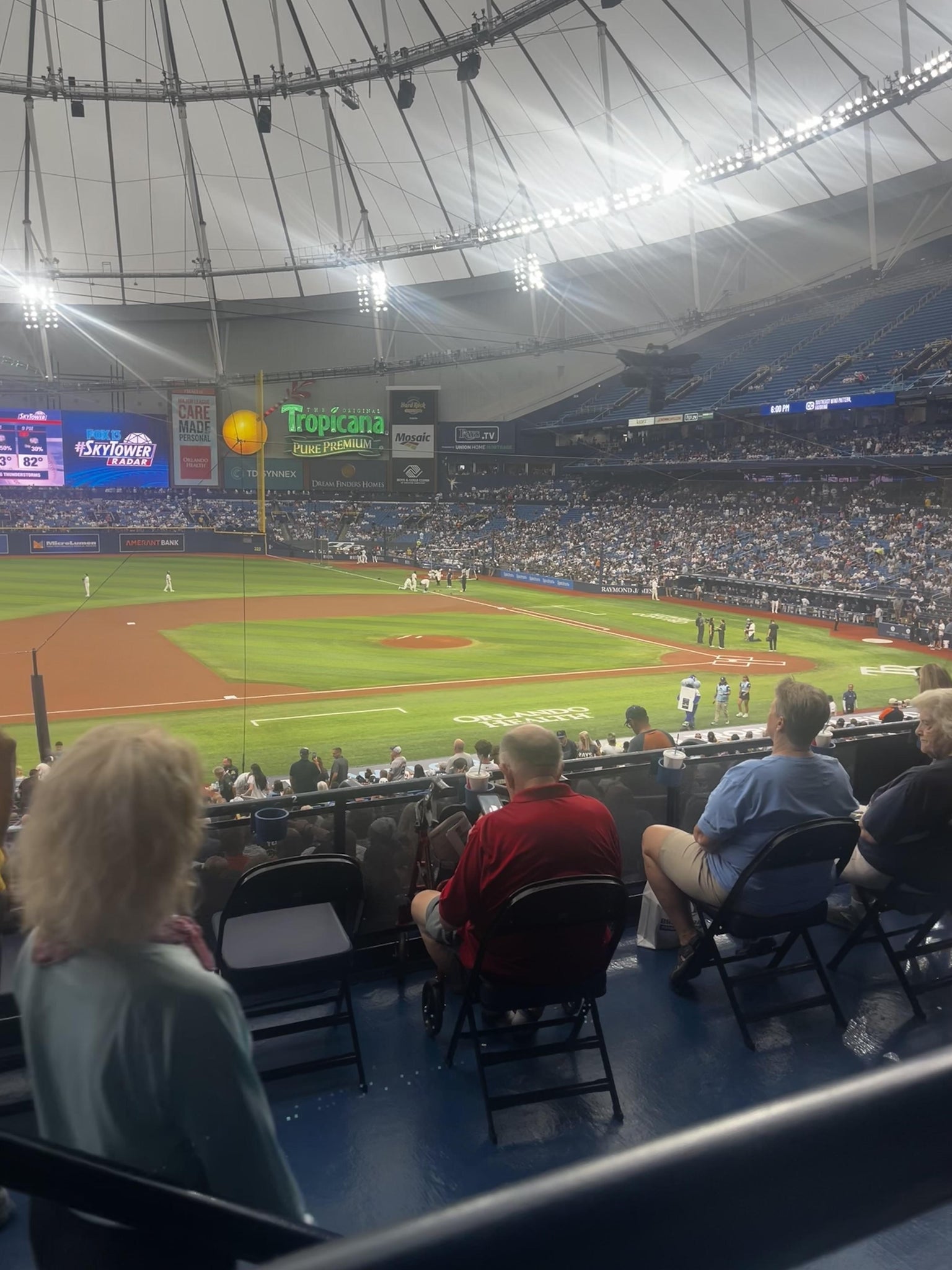 Real Fan View taken from Section 119 at Tropicana Field by Amy C