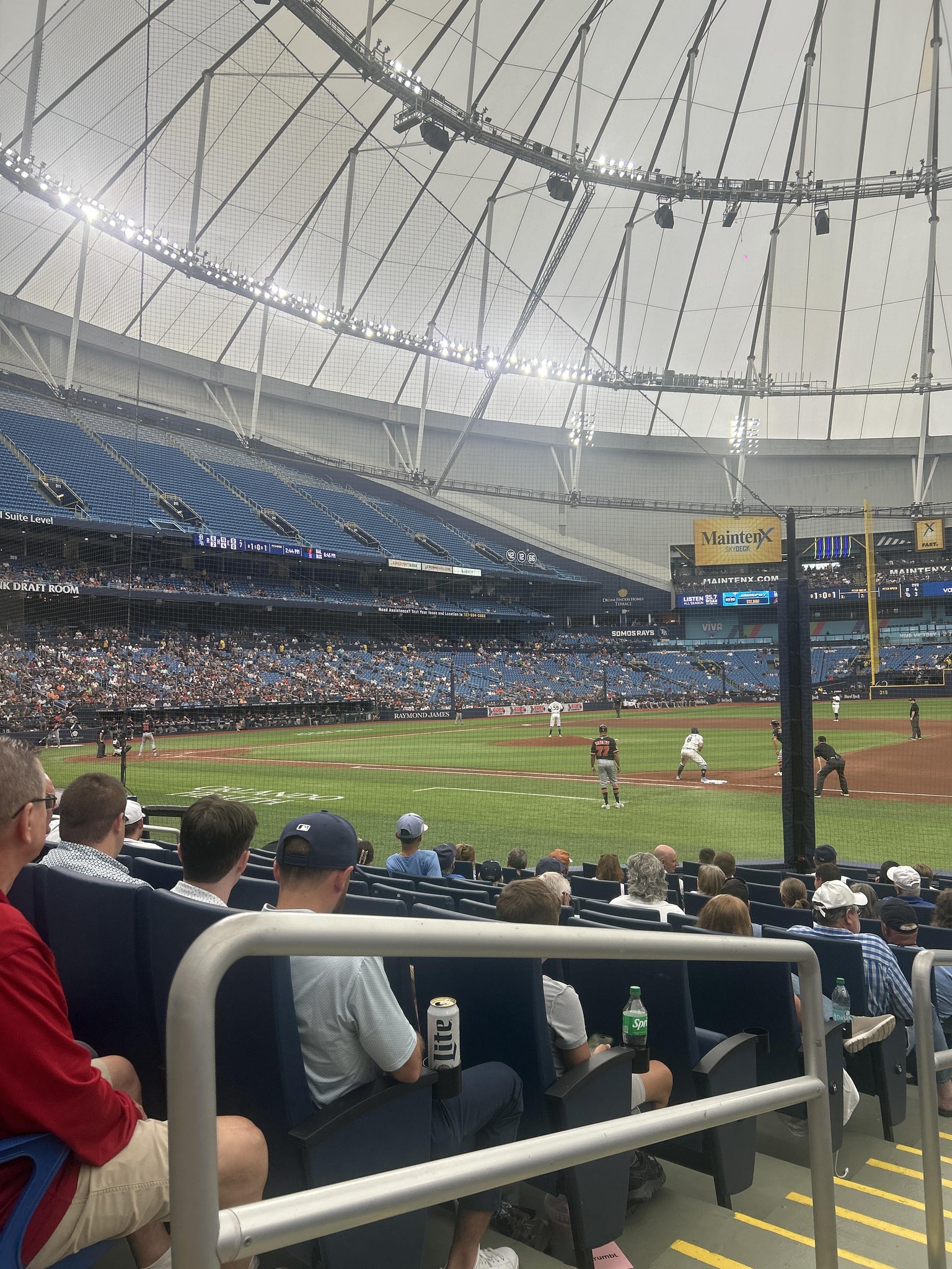 Real Fan View taken from Section 122 at Tropicana Field by Amaris L