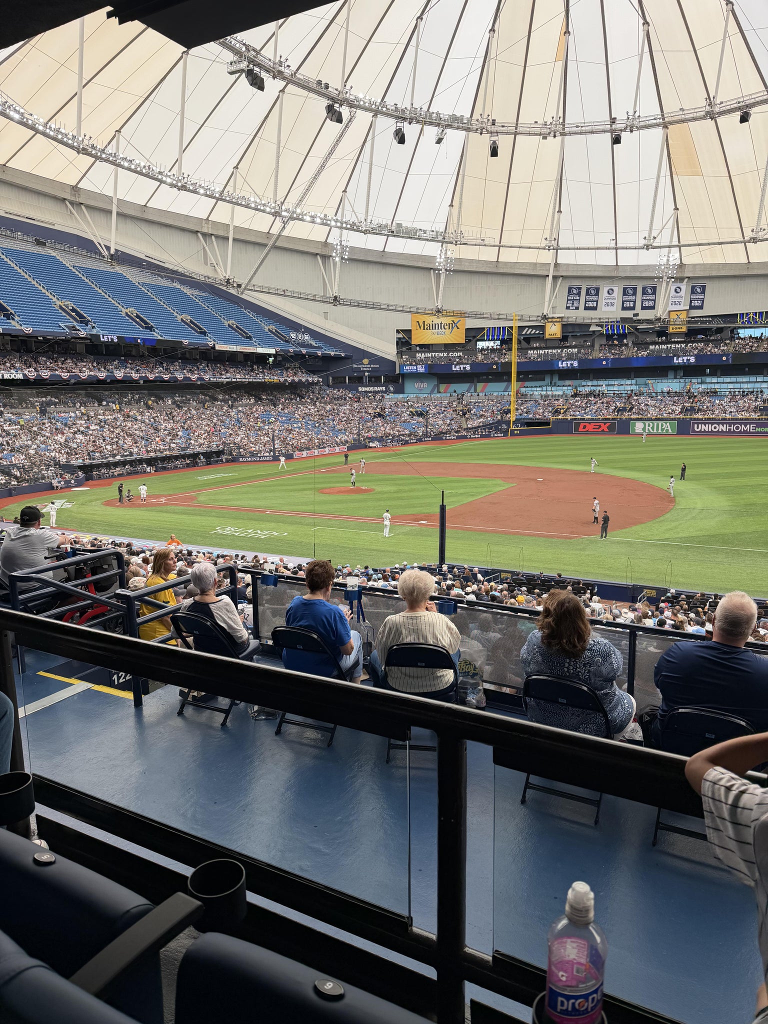 Real Fan View taken from Section 124 at Tropicana Field by Jeff S