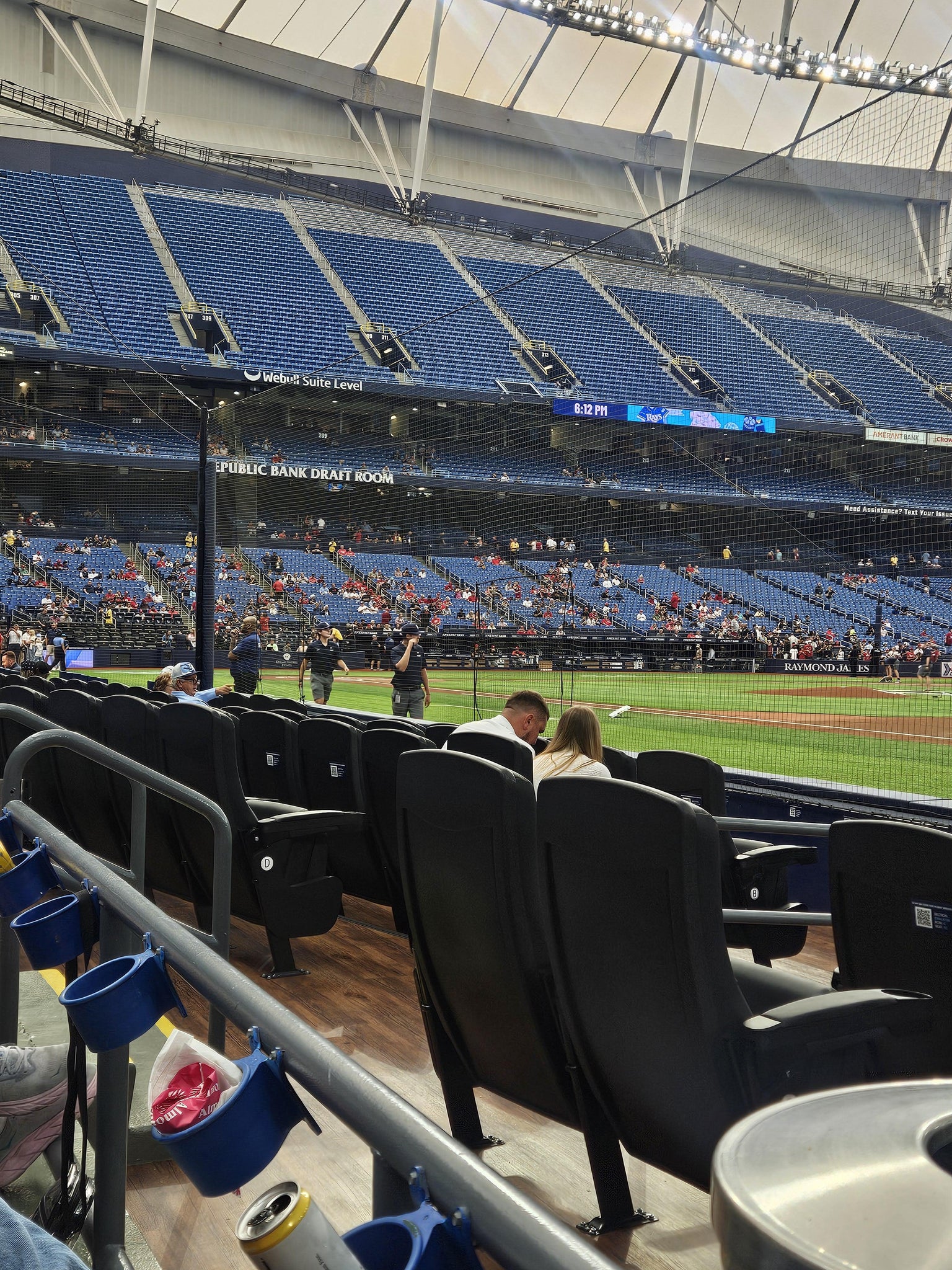 Real Fan View taken from Section 126 at Tropicana Field by Neill H