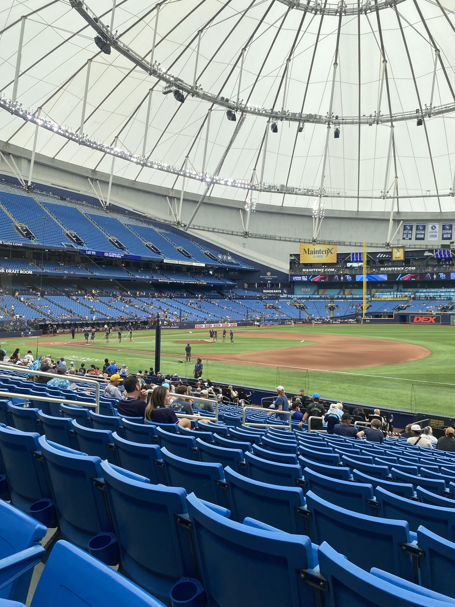Real Fan View taken from Section 126 at Tropicana Field by Emily R