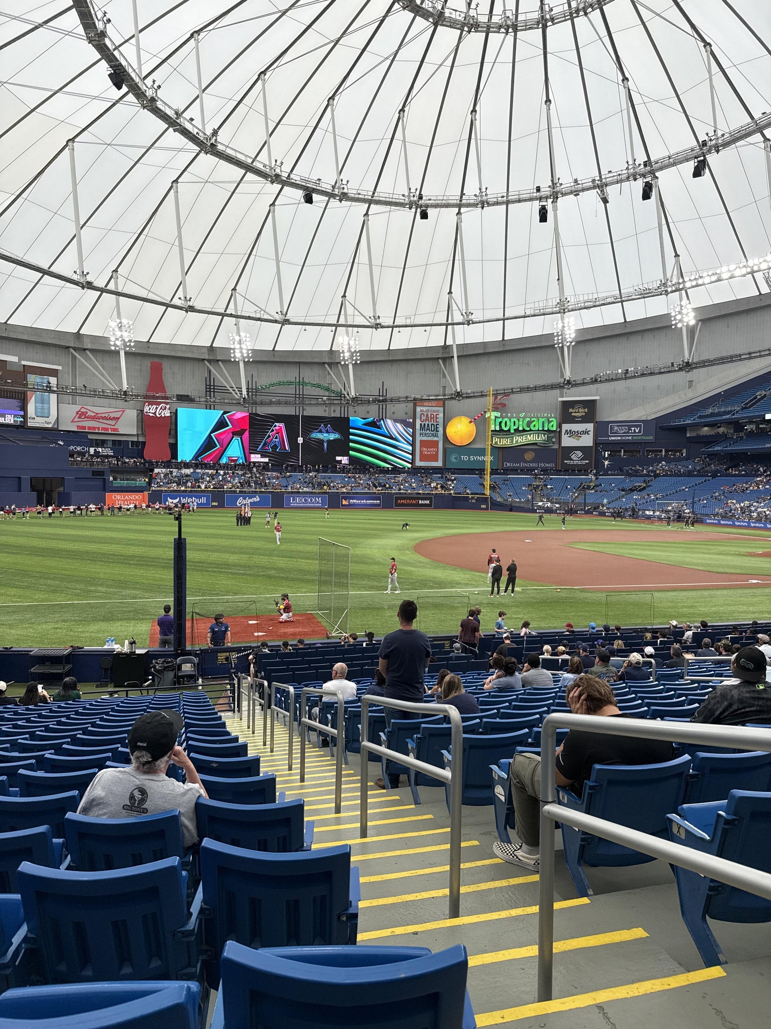 Real Fan View taken from Section 127 at Tropicana Field by Tarick D