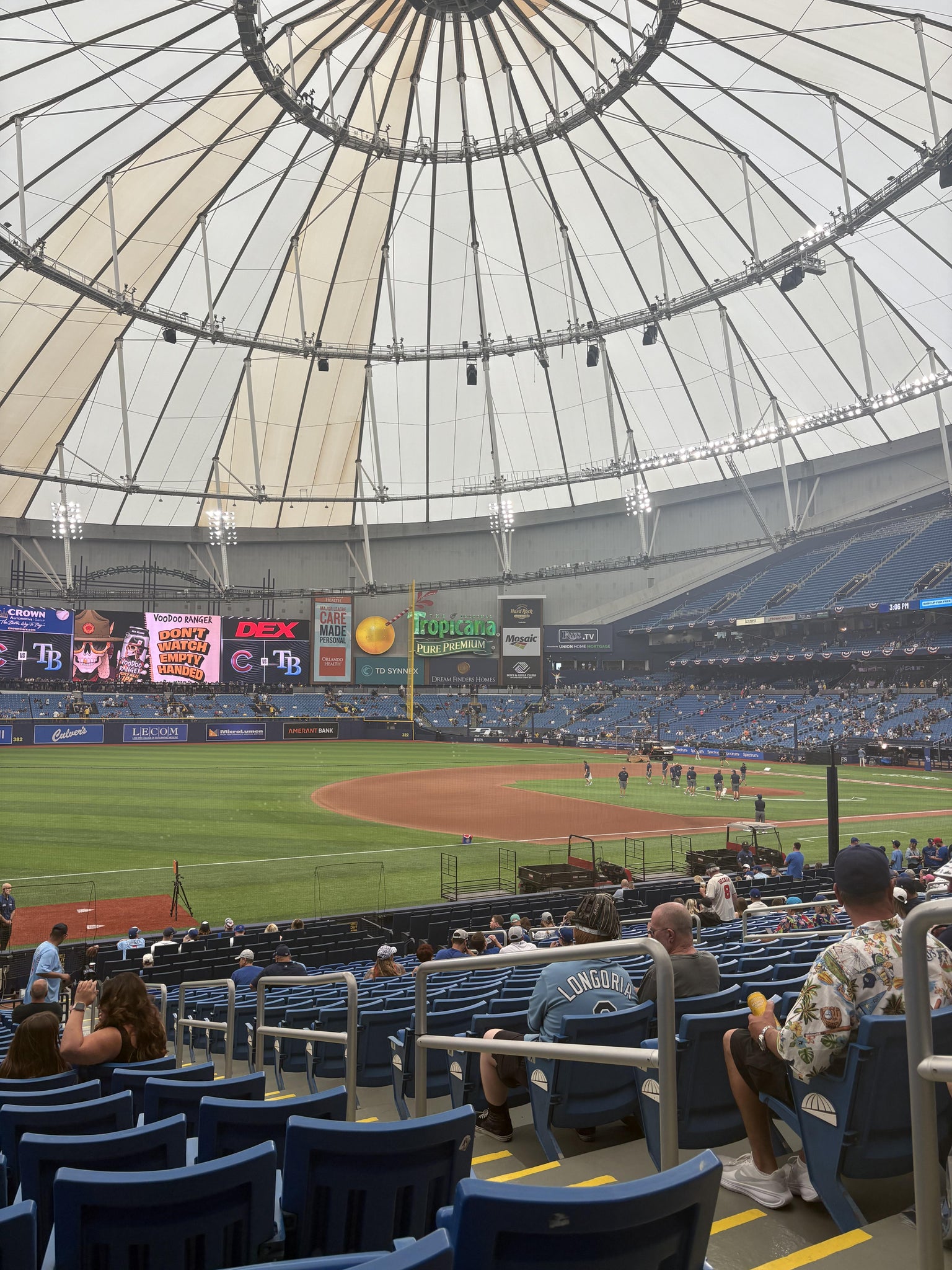 Real Fan View taken from Section 127 at Tropicana Field by Bella C