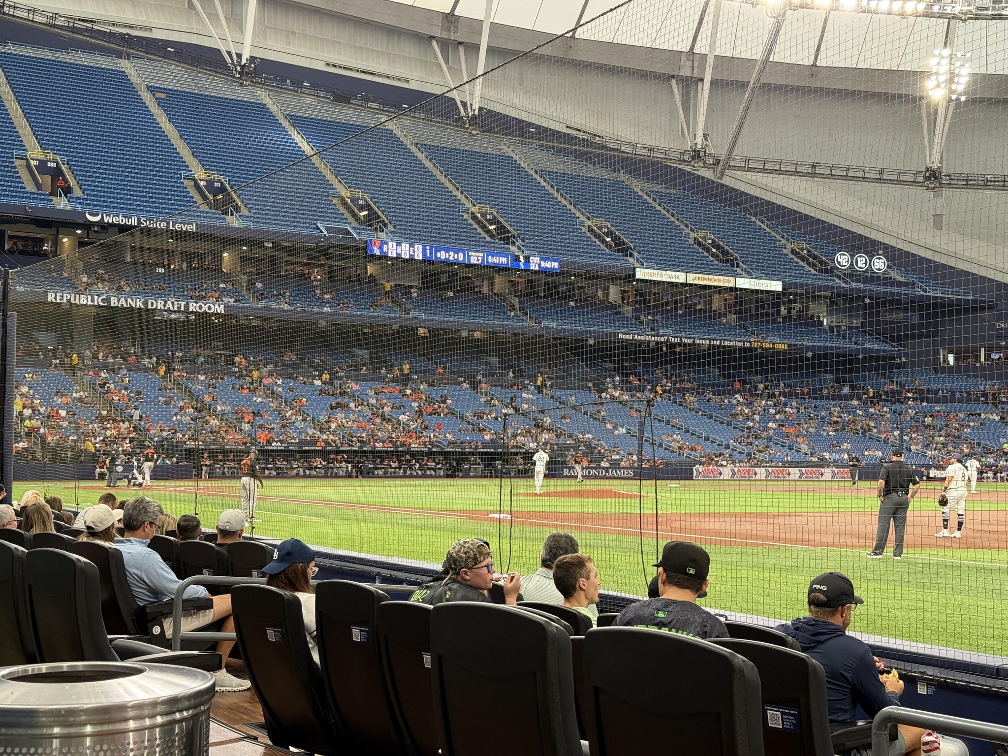 Real Fan View taken from Section 128 at Tropicana Field by Brandon P