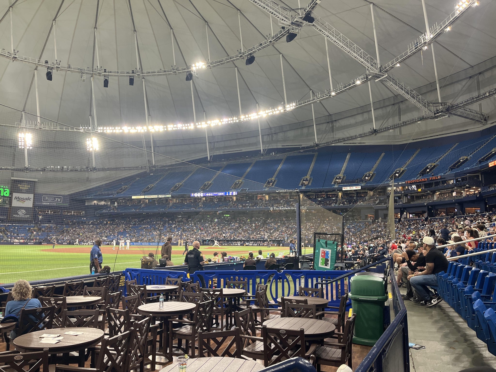 Real Fan View taken from Section 131 at Tropicana Field by Ben S