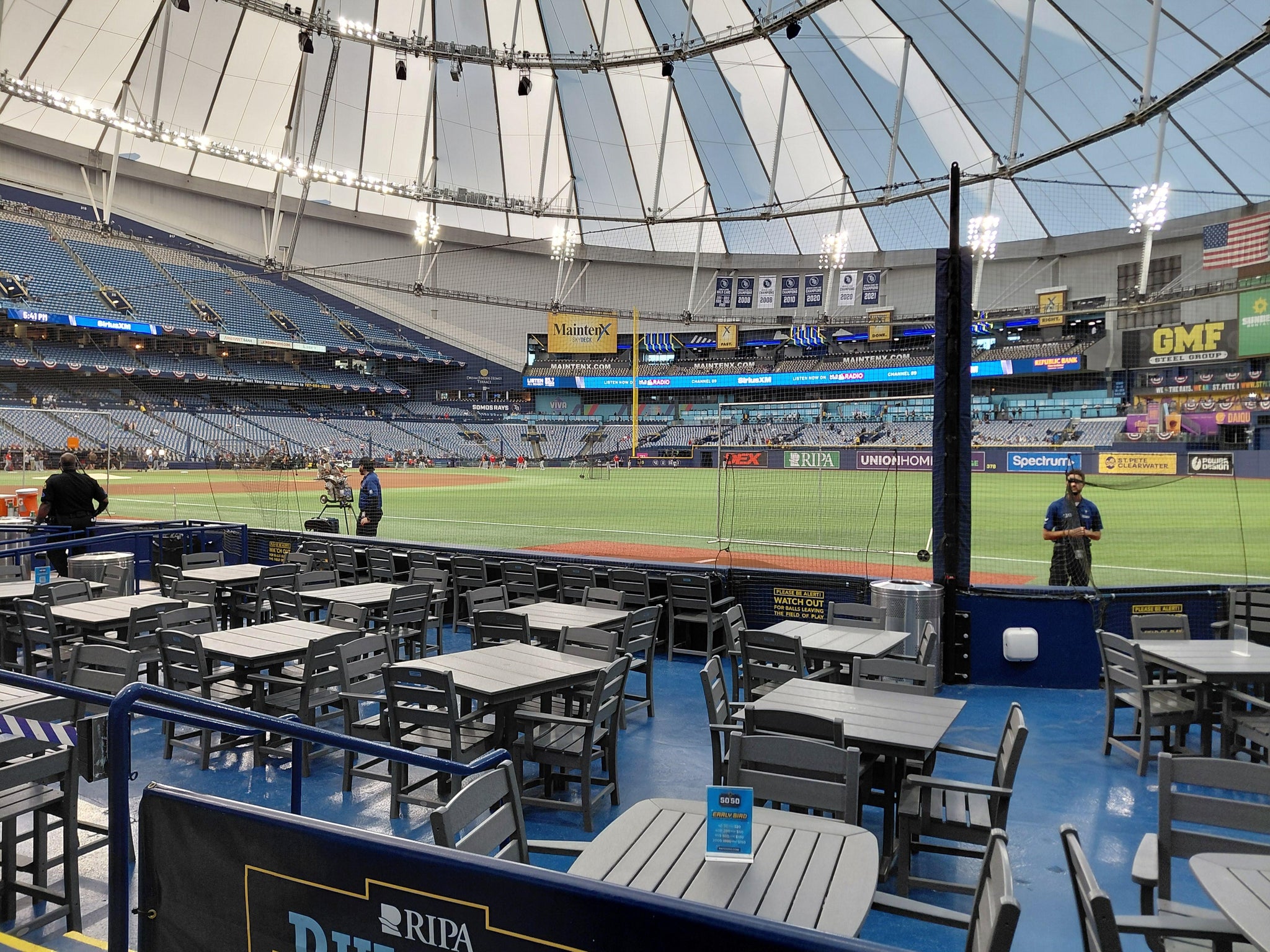 Real Fan View taken from Section 132 at Tropicana Field by Janie D