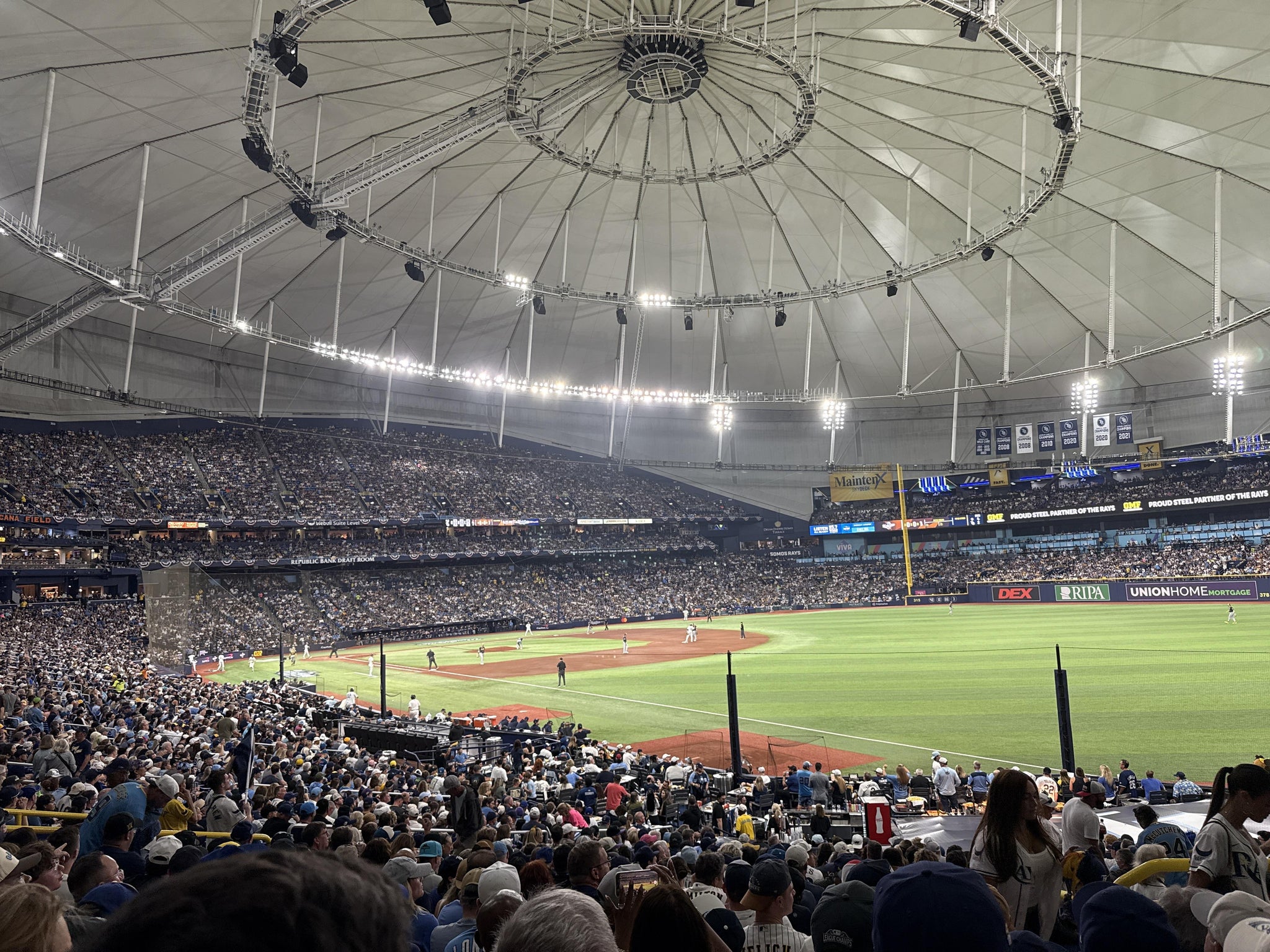 Real Fan View taken from Section 134 at Tropicana Field by Nicole G