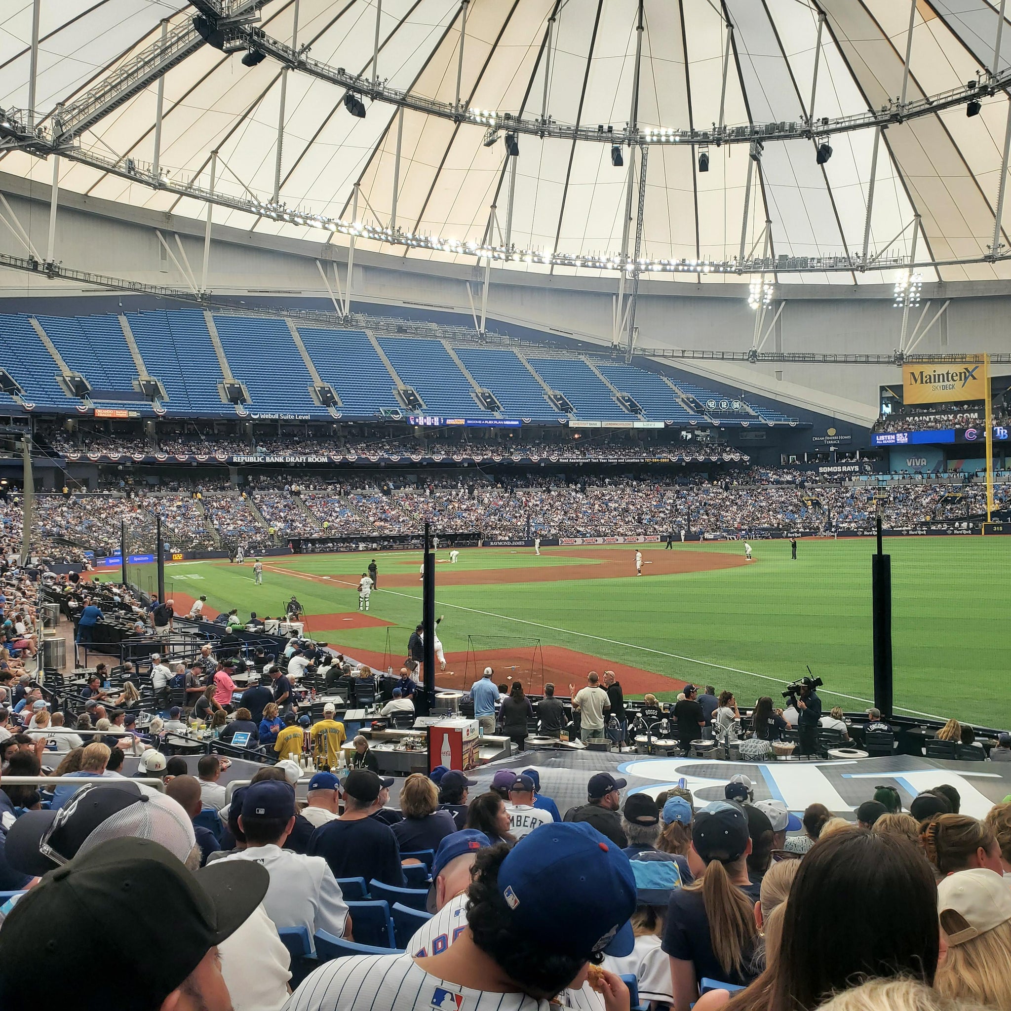 Real Fan View taken from Section 136 at Tropicana Field by Aubrey C