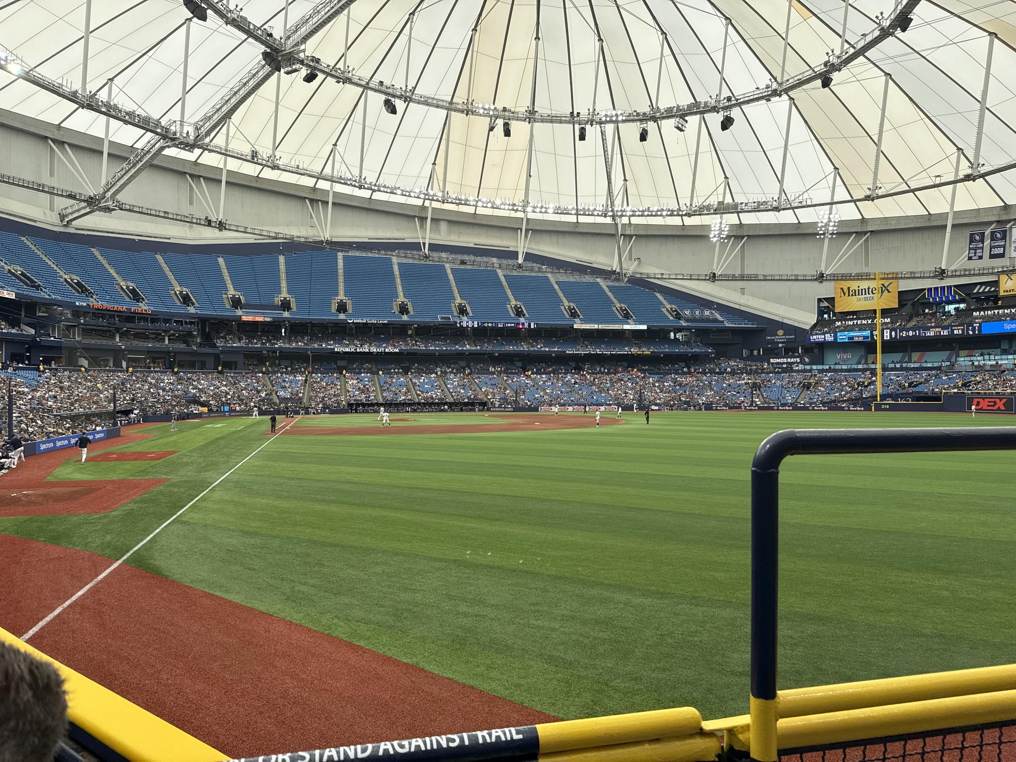 Real Fan View taken from Section 140 at Tropicana Field by Steve M