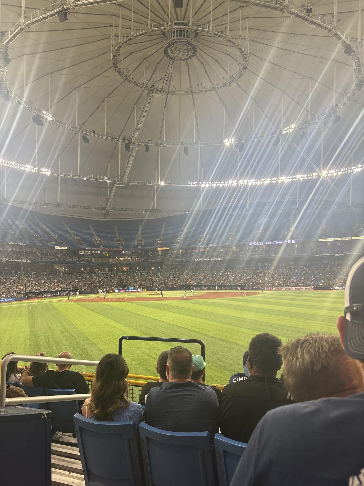 Real Fan View taken from Section 150 at Tropicana Field by Kalee D