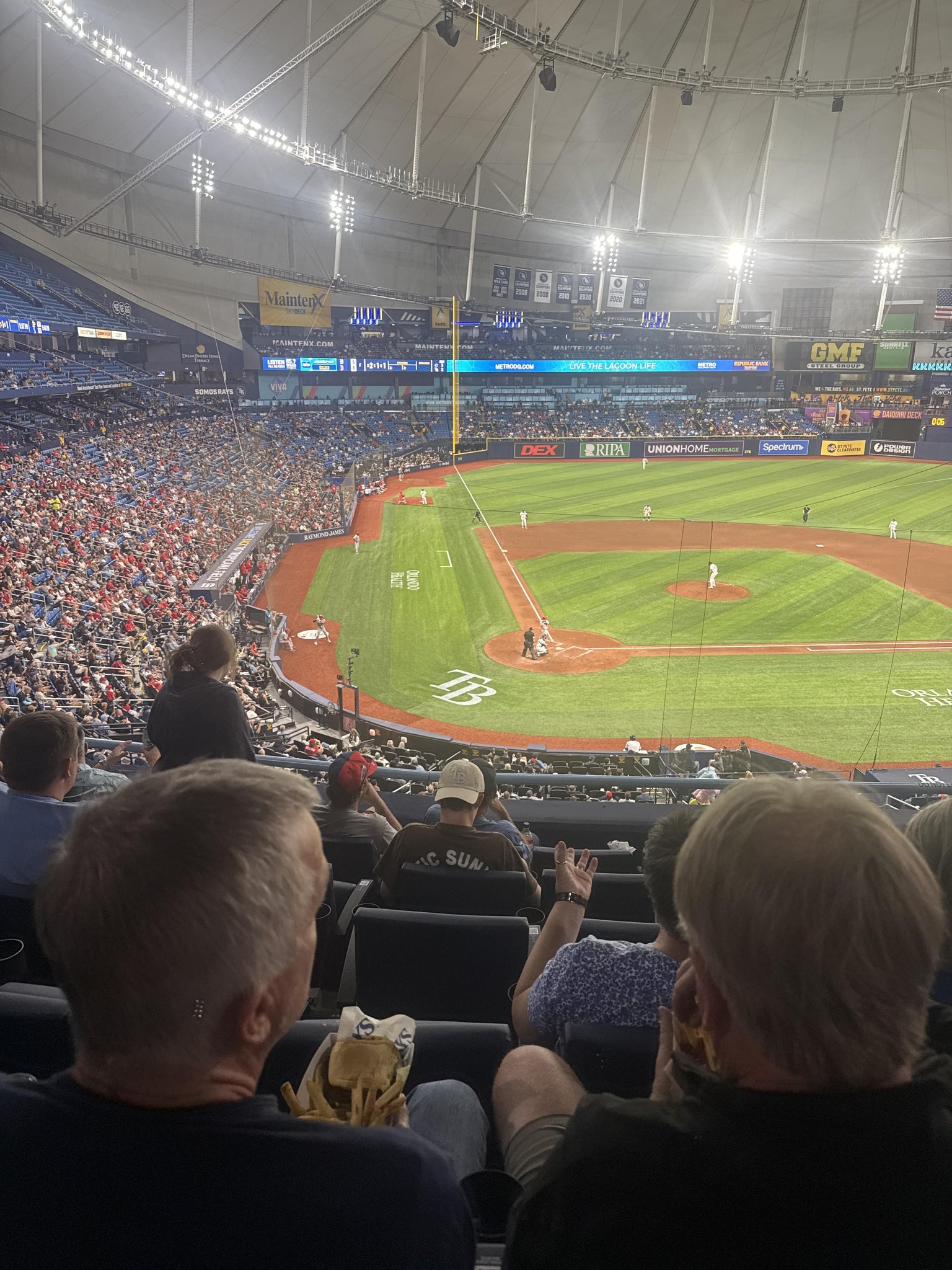 Real Fan View taken from Section 206 at Tropicana Field by Caleb K