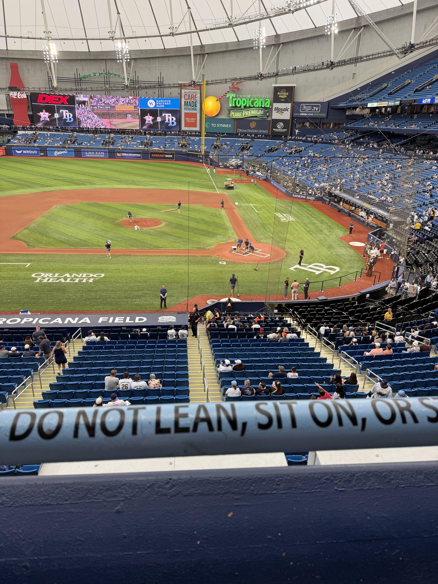 Real Fan View taken from Section 207 at Tropicana Field by Jacob M