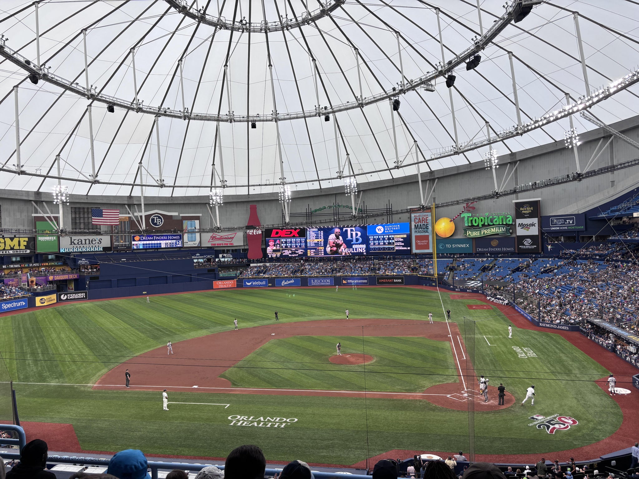 Real Fan View taken from Section 207 at Tropicana Field by Jen A