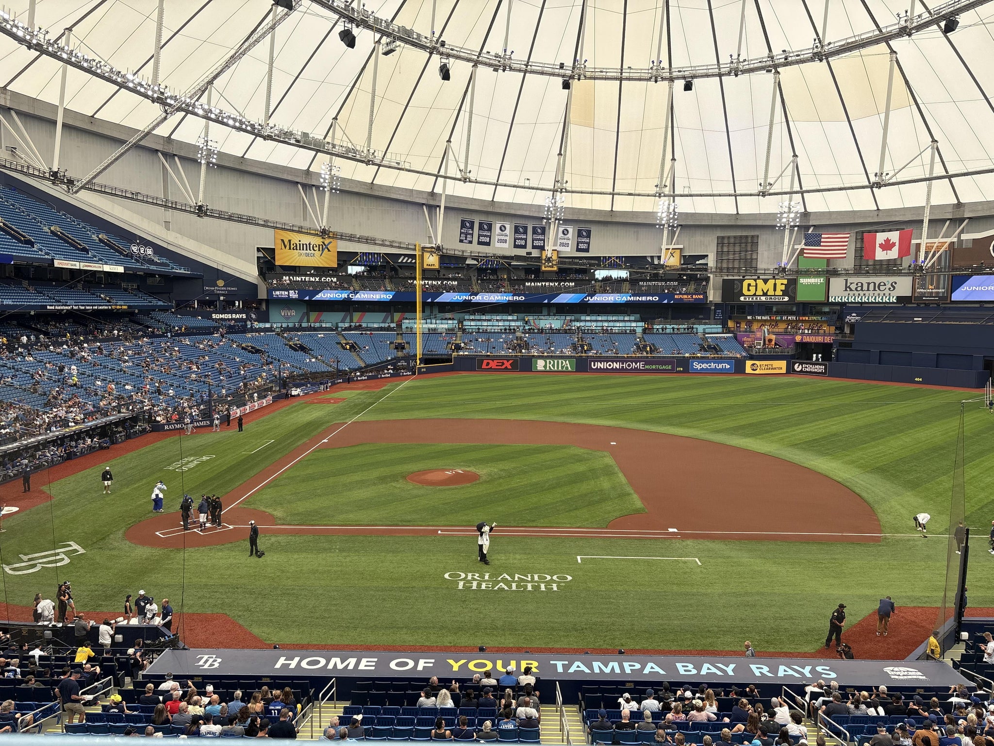 Real Fan View taken from Section 210 at Tropicana Field by Shelley M