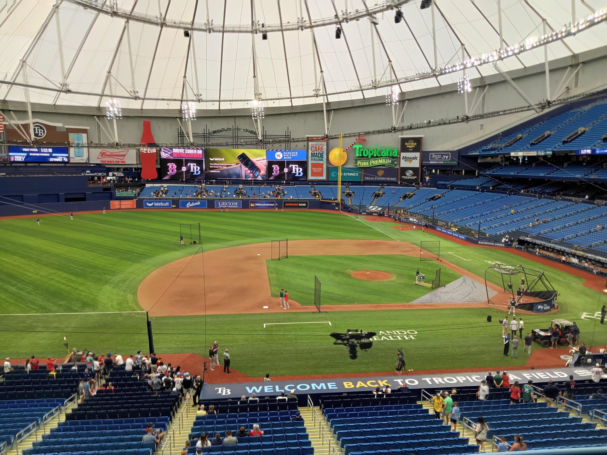 Real Fan View taken from Section 211 at Tropicana Field by Roberta c T