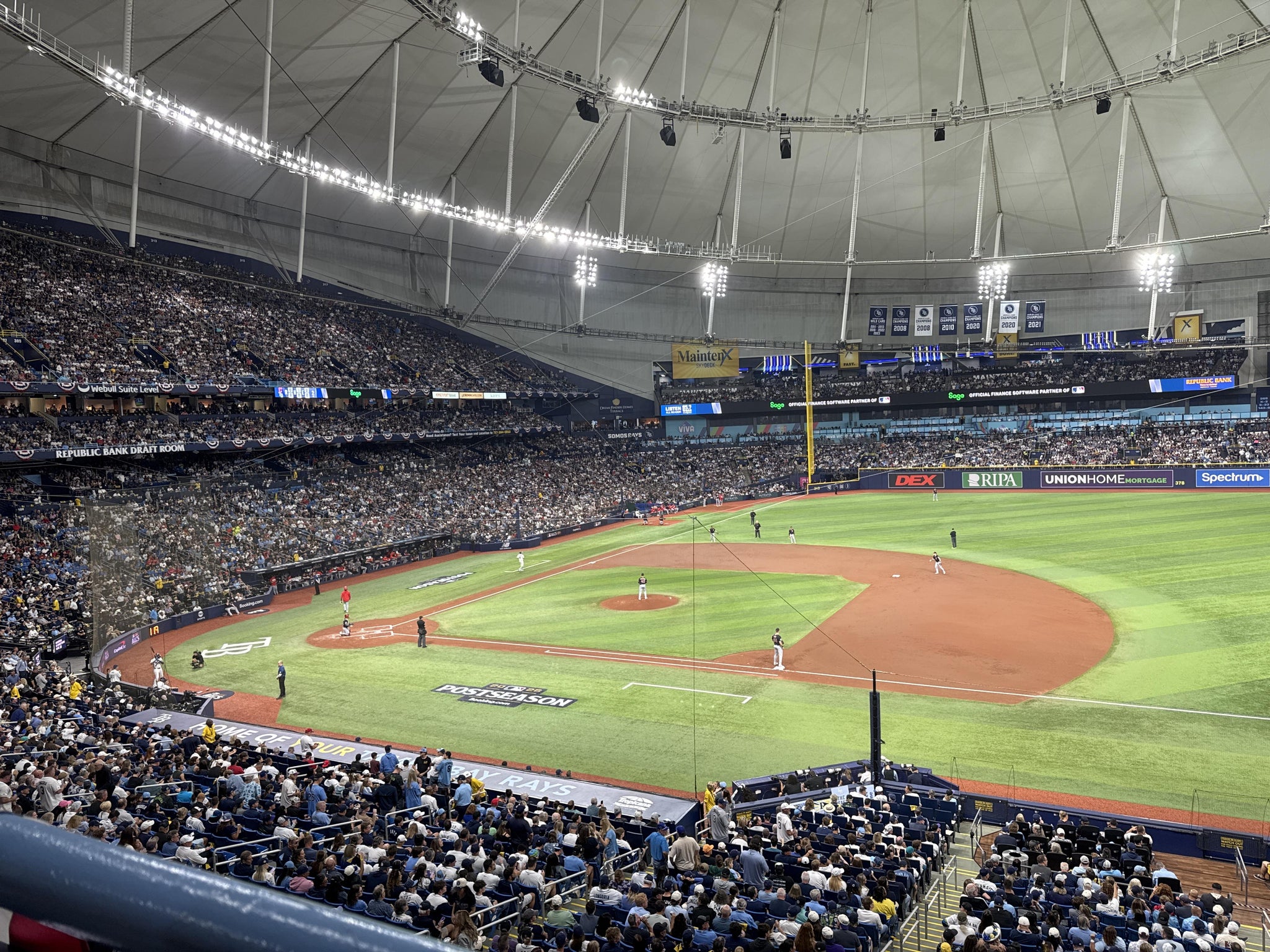 Real Fan View taken from Section 214 at Tropicana Field by Anonymous User