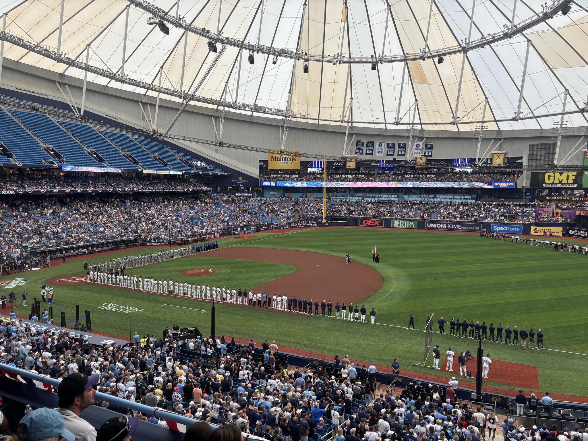 Real Fan View taken from Section 216 at Tropicana Field by Geraldine C